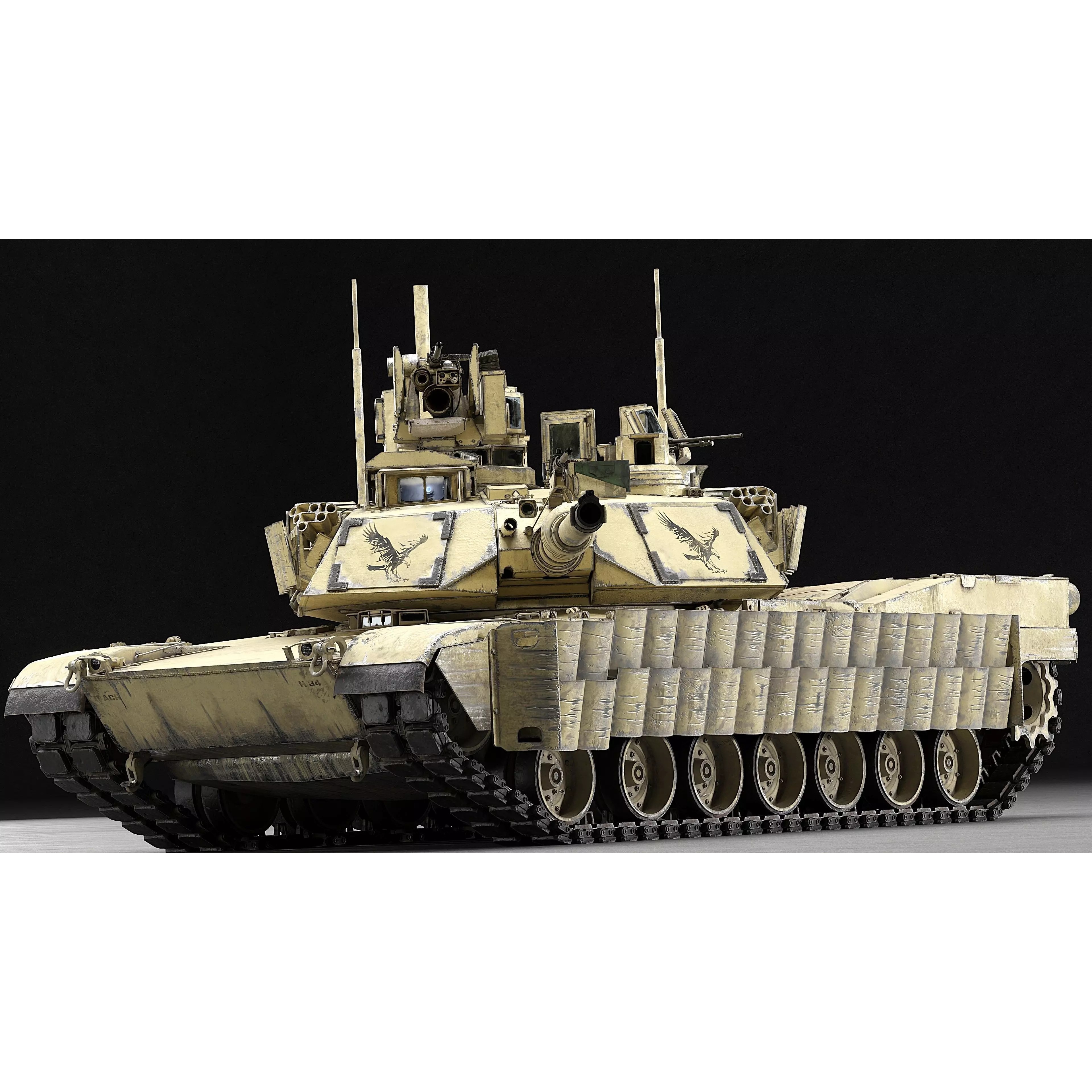 M1A2 SEP v2 Abrams - Game-Ready 3D Model - View 65