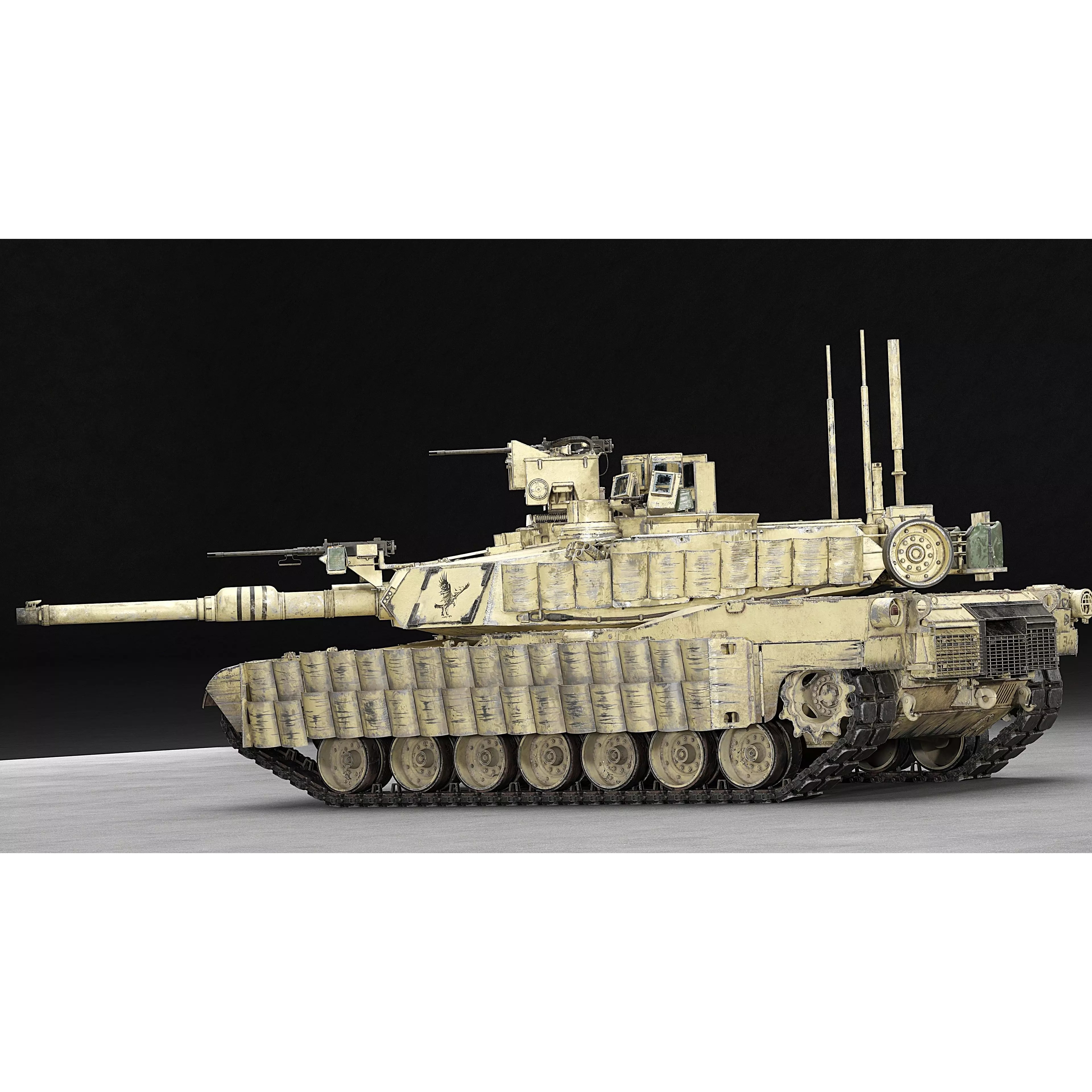 M1A2 SEP v2 Abrams - Game-Ready 3D Model - View 66