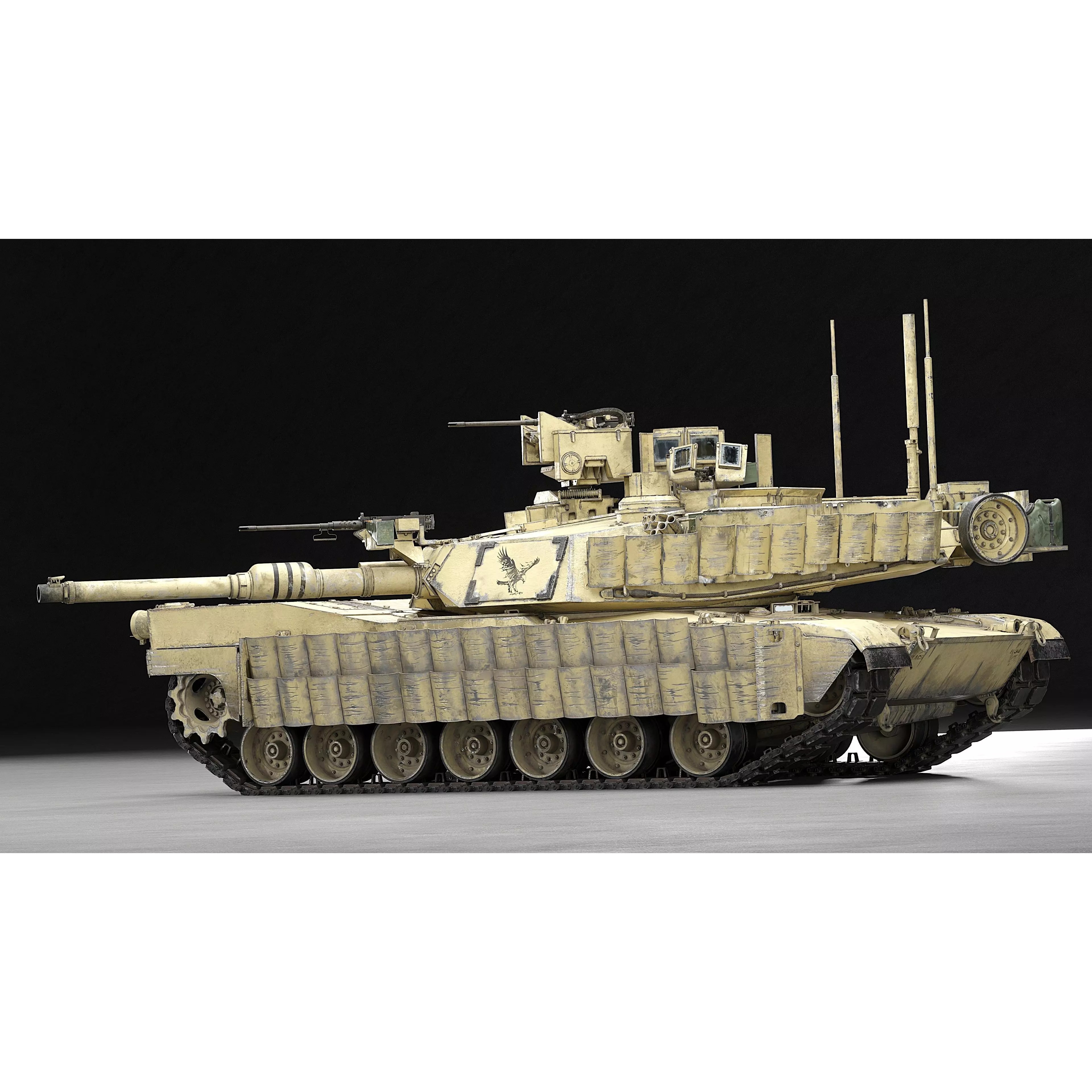 M1A2 SEP v2 Abrams - Game-Ready 3D Model - View 67