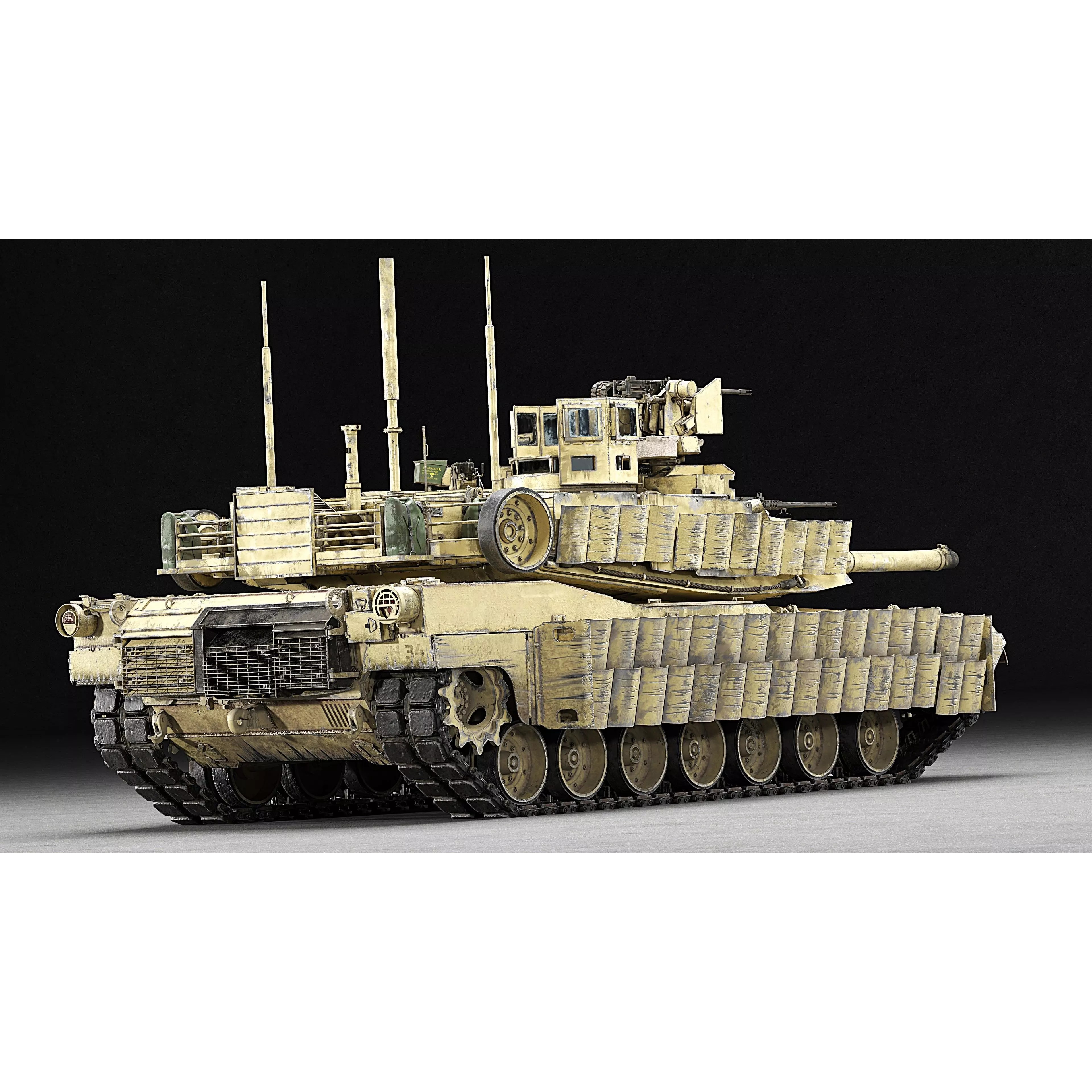 M1A2 SEP v2 Abrams - Game-Ready 3D Model - View 69