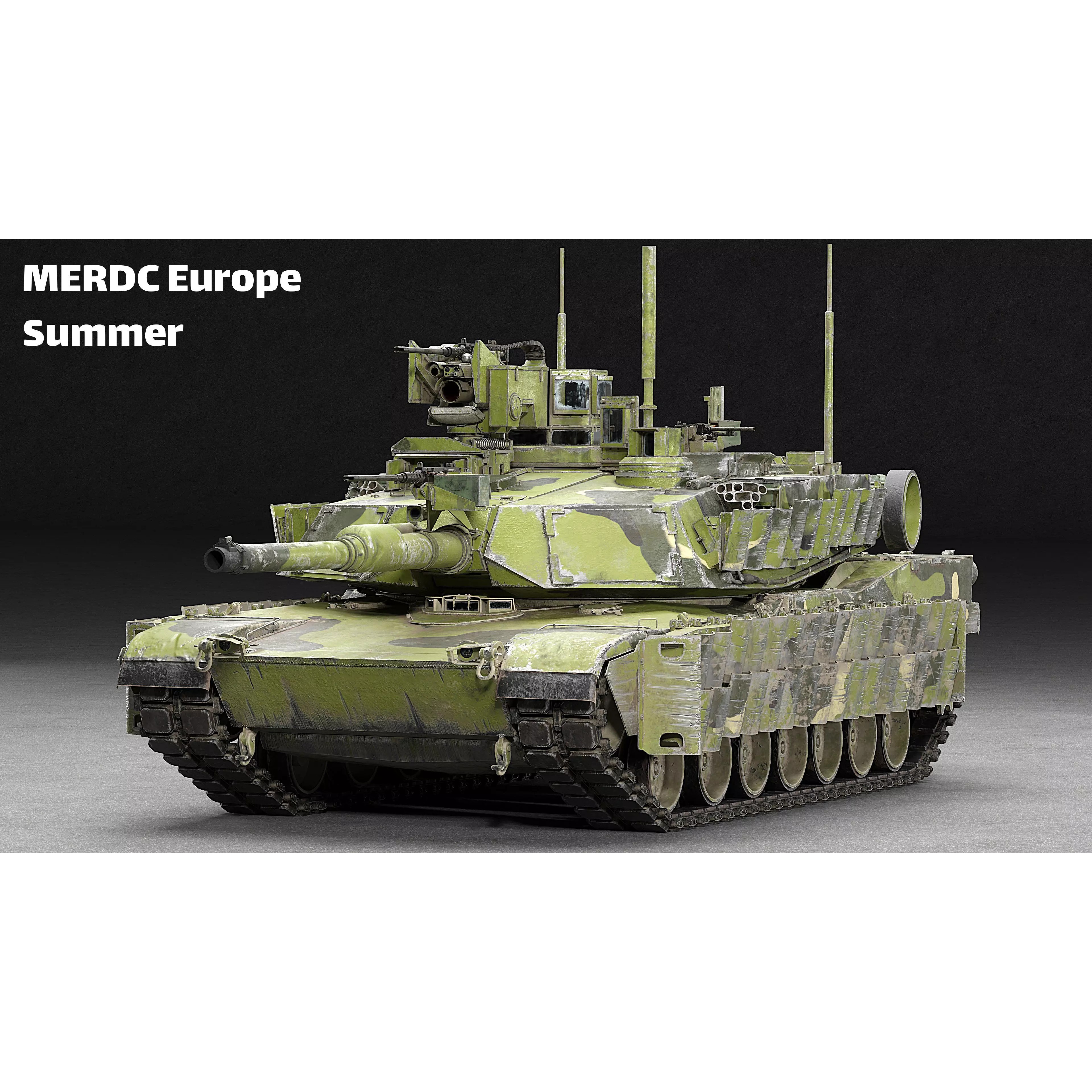 M1A2 SEP v2 Abrams - Game-Ready 3D Model - View 7