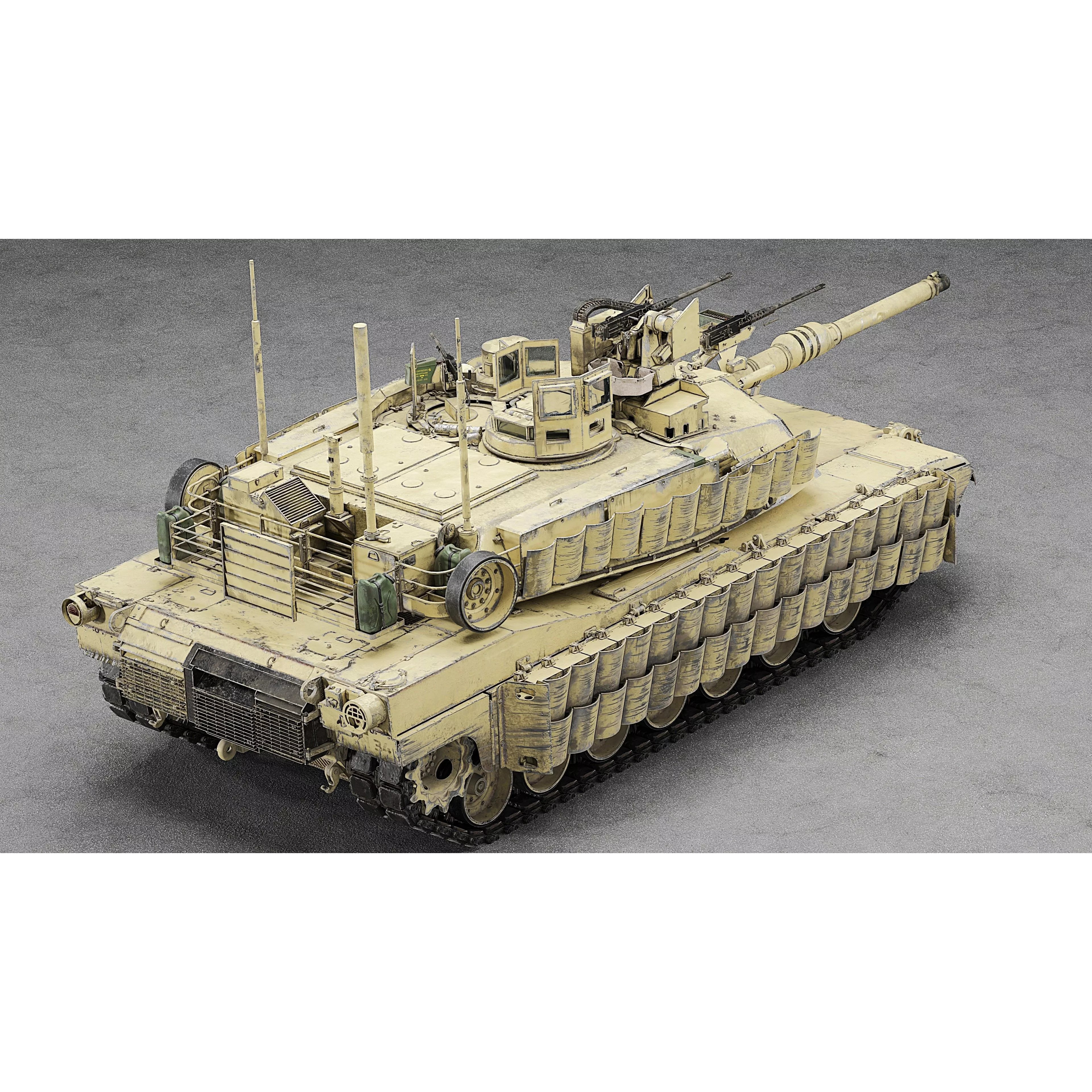 M1A2 SEP v2 Abrams - Game-Ready 3D Model - View 70