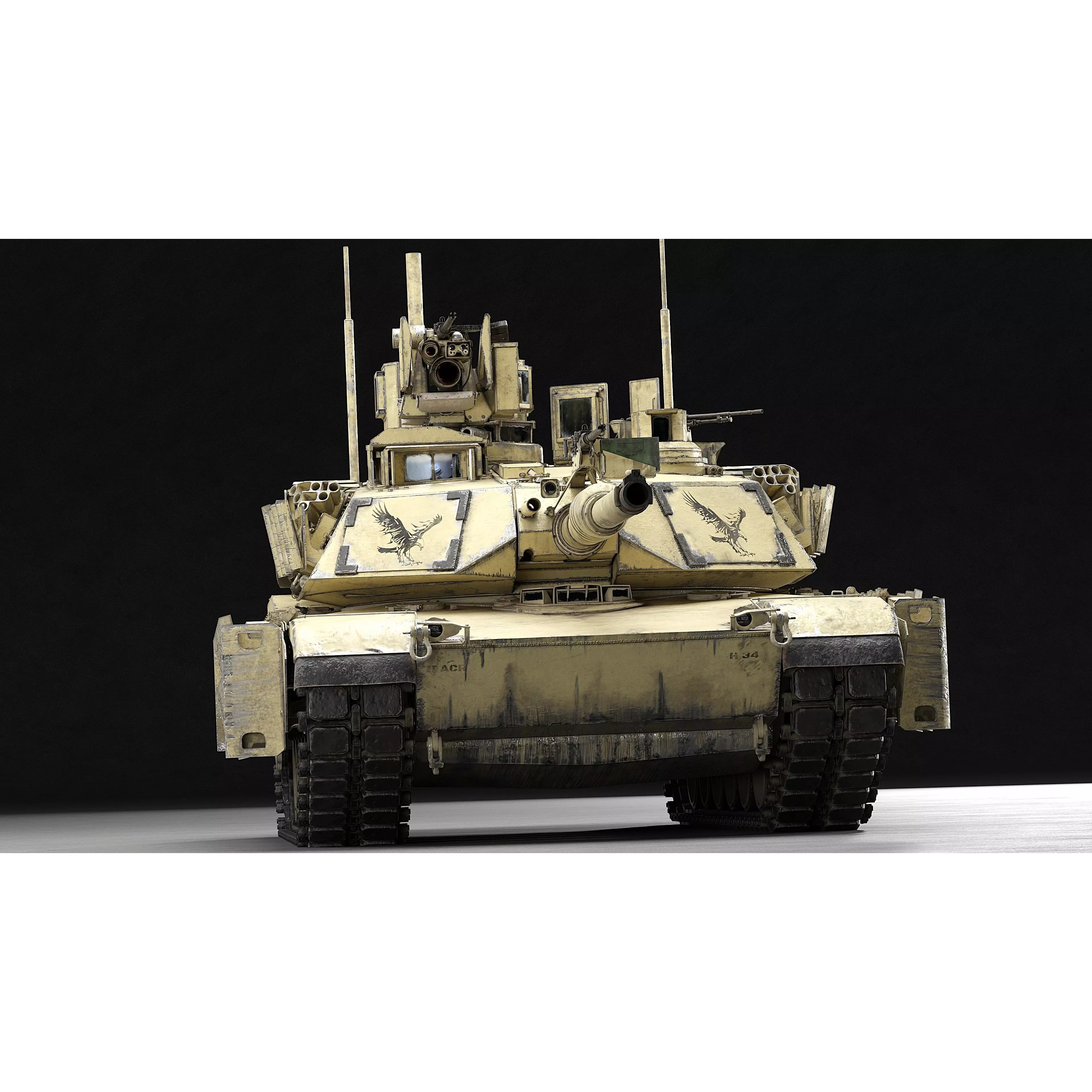 M1A2 SEP v2 Abrams - Game-Ready 3D Model - View 71
