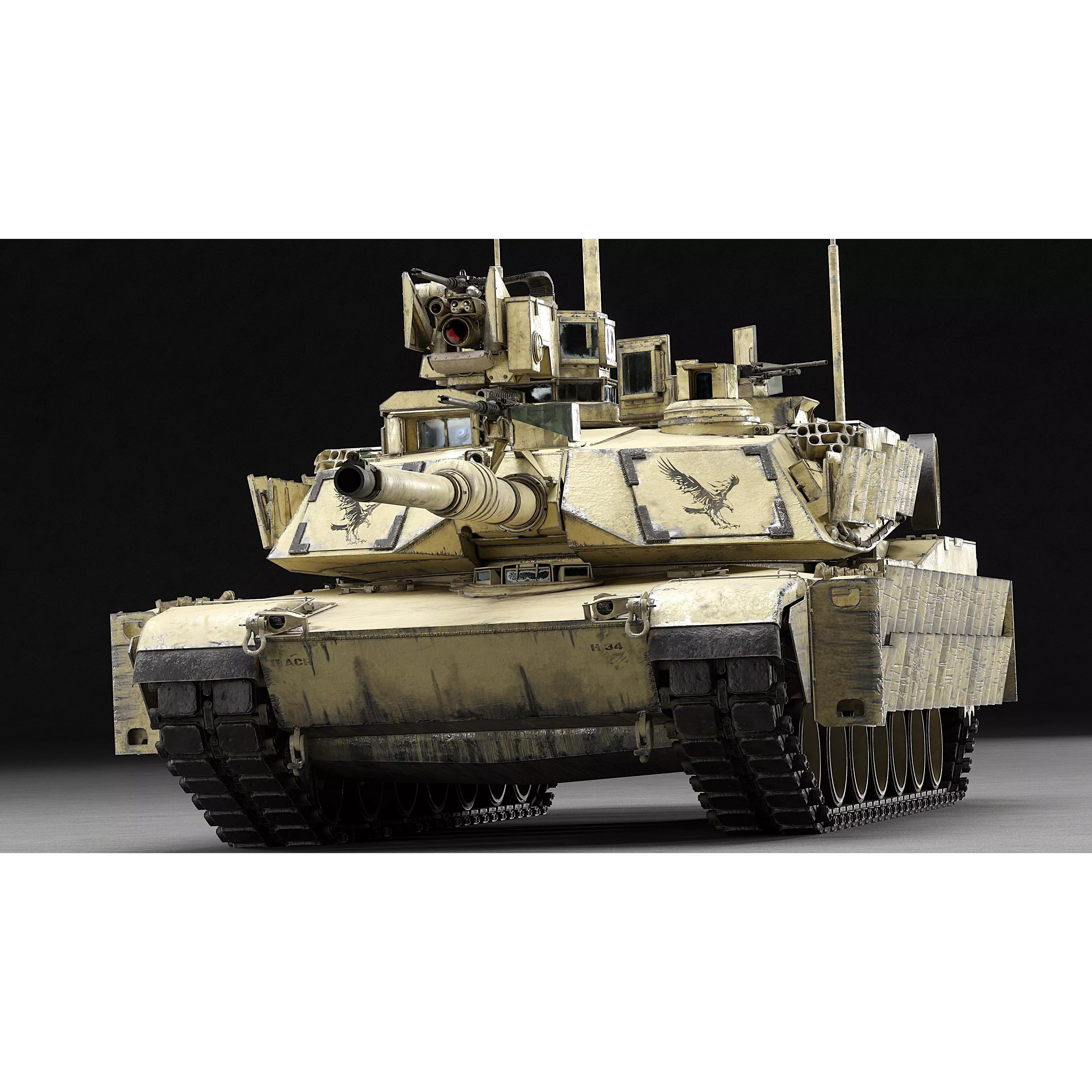 M1A2 SEP v2 Abrams - Game-Ready 3D Model - View 72