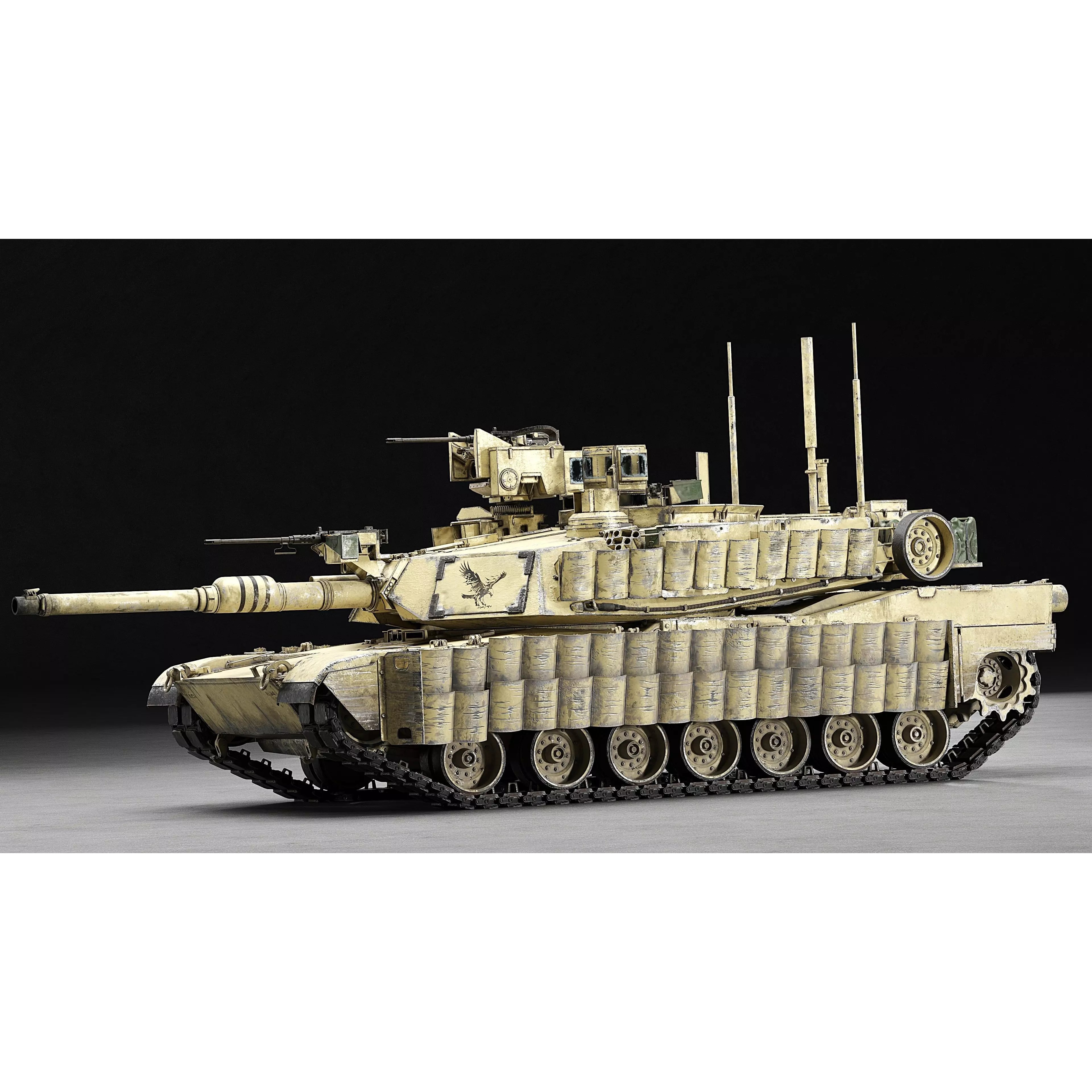 M1A2 SEP v2 Abrams - Game-Ready 3D Model - View 73