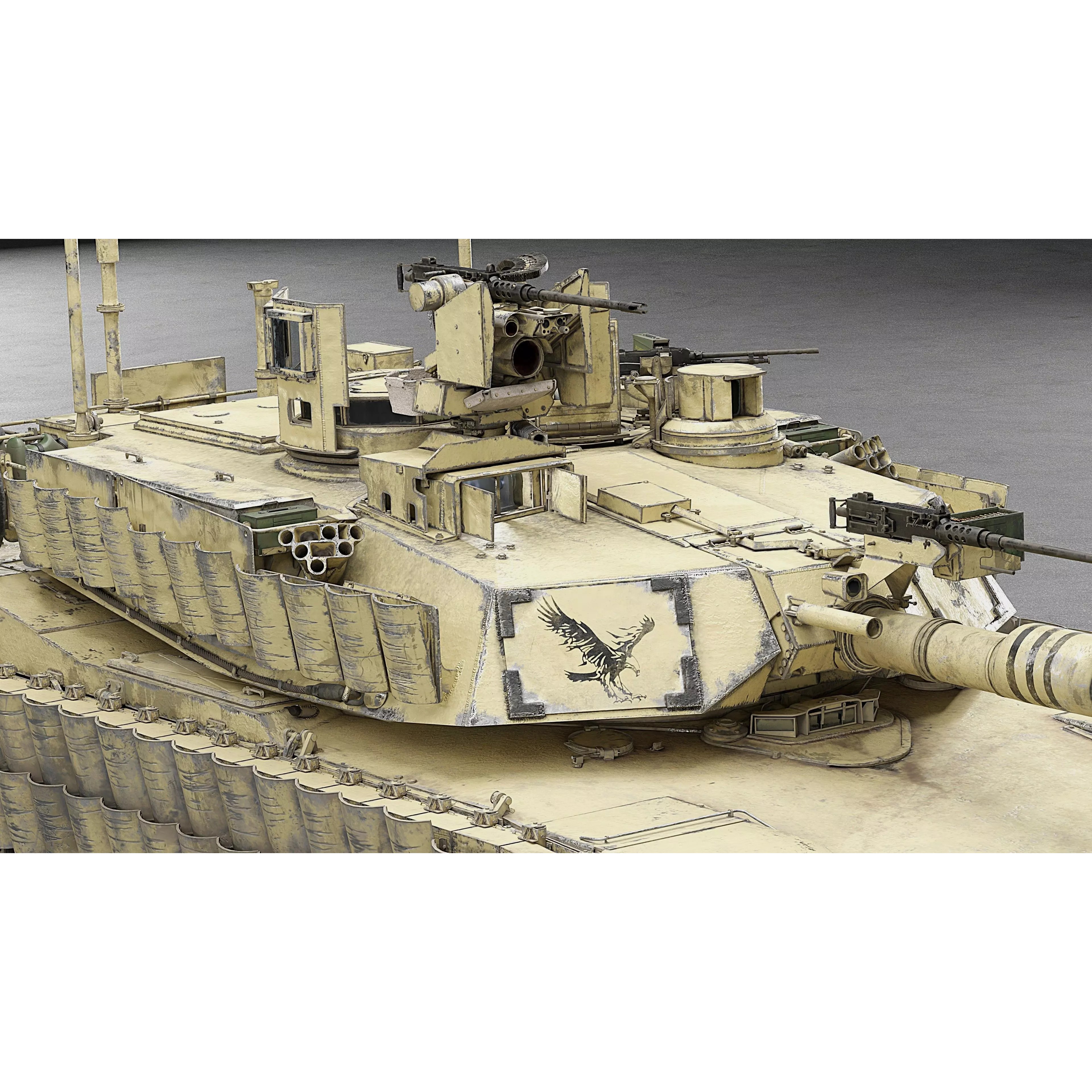 M1A2 SEP v2 Abrams - Game-Ready 3D Model - View 74