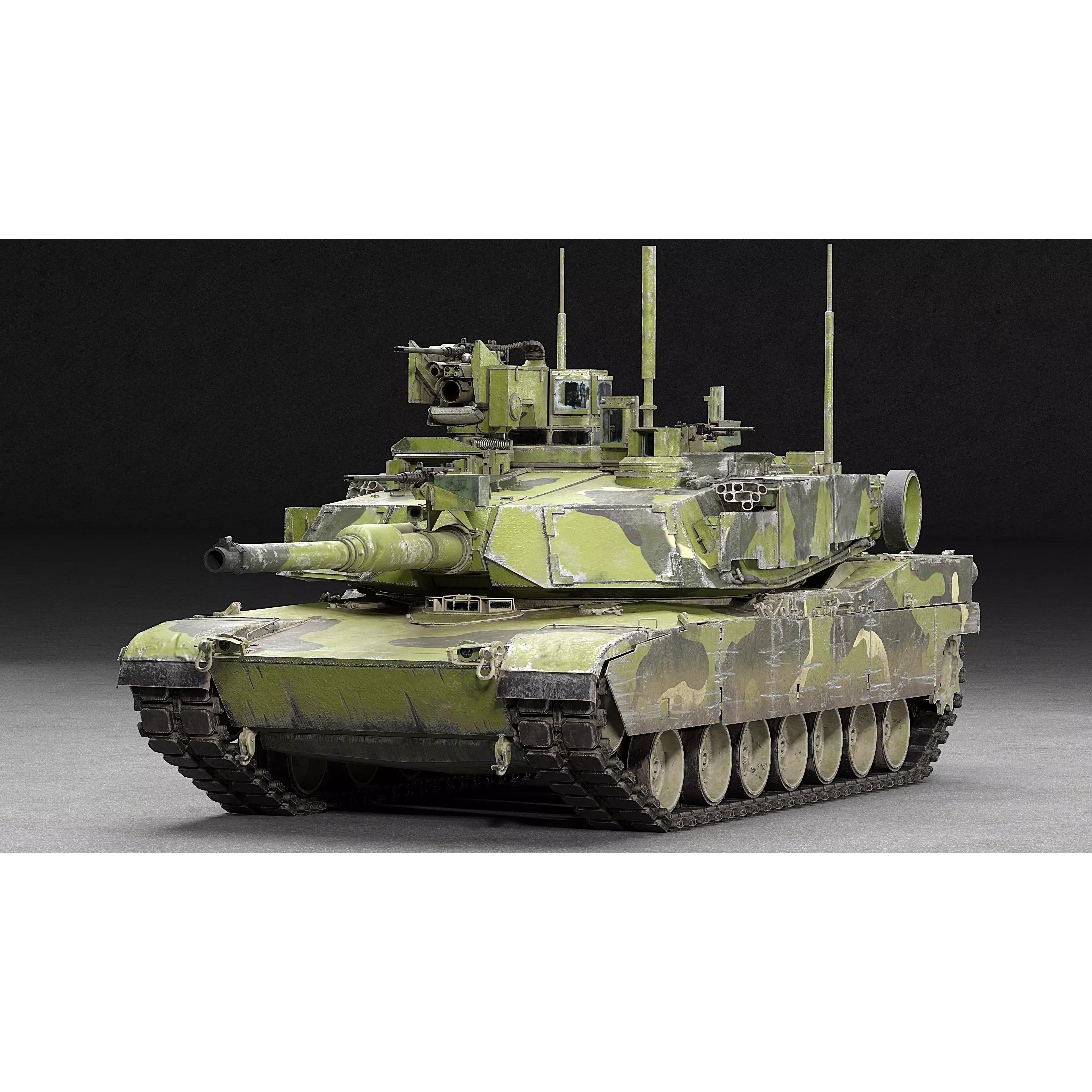 M1A2 SEP v2 Abrams - Game-Ready 3D Model - View 9