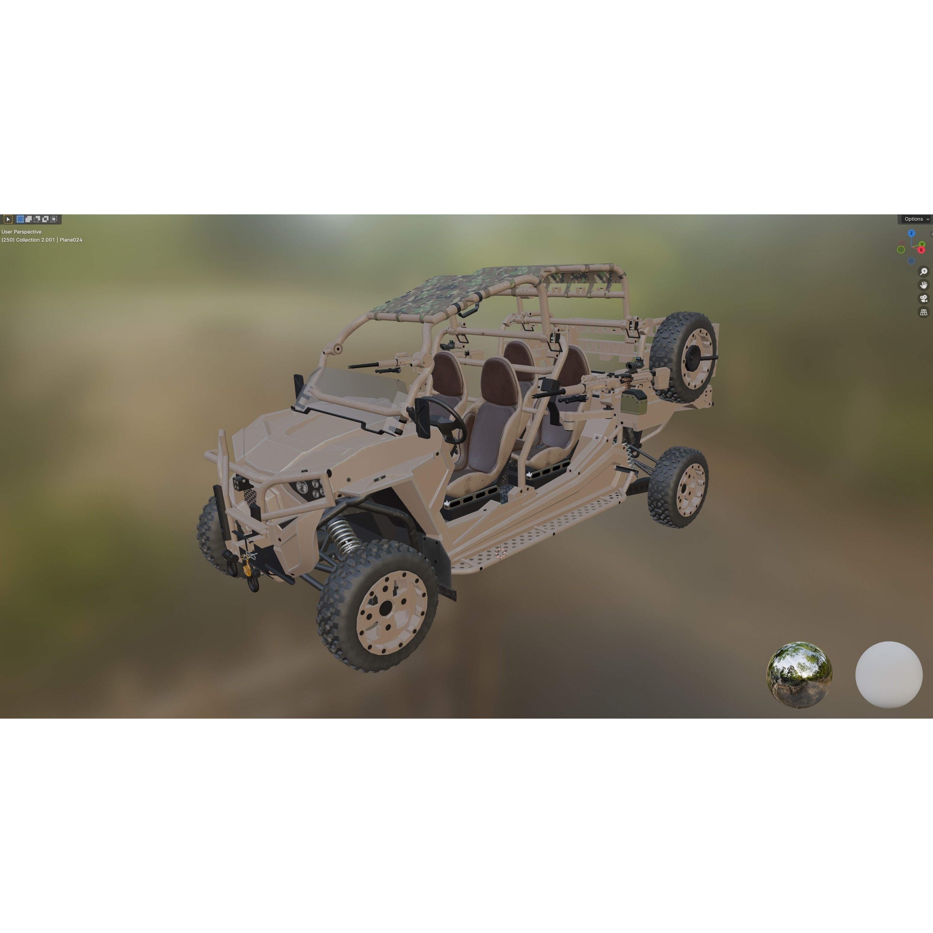 Polaris RMZR D4 - Low-Poly Game-Ready 3D Model