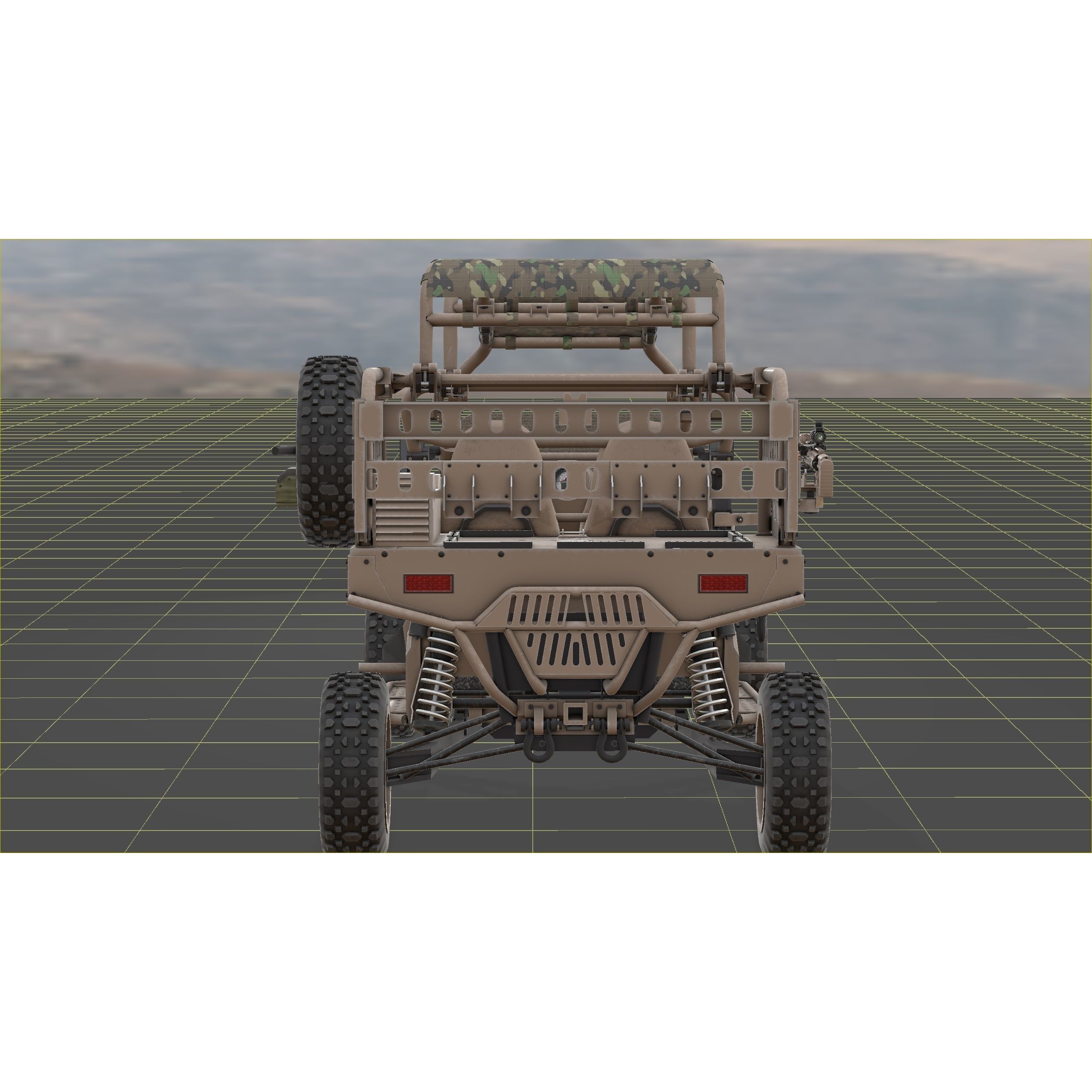 Polaris RMZR D4 - Low-Poly Game-Ready 3D Model - View 13