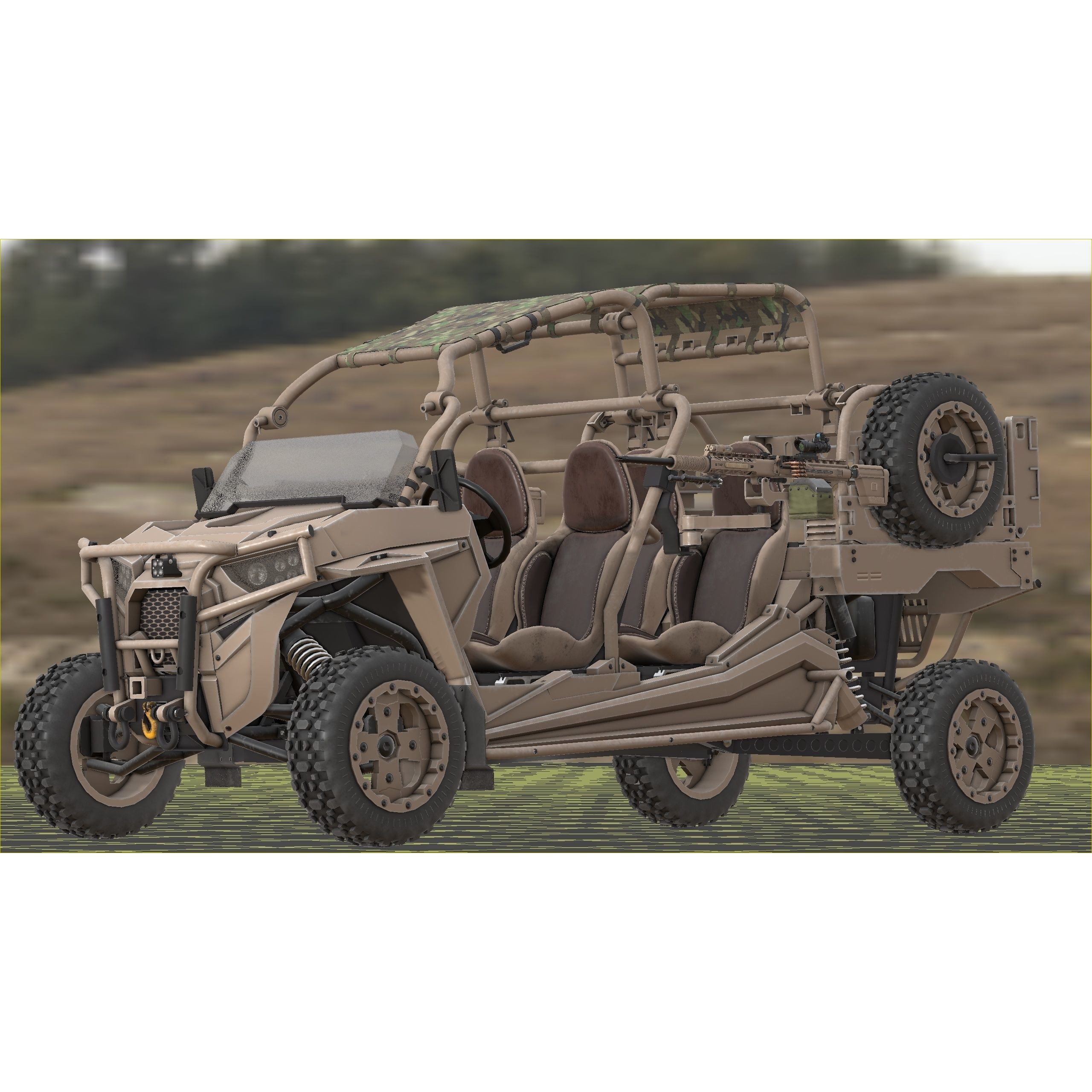 Polaris RMZR D4 - Low-Poly Game-Ready 3D Model - View 19
