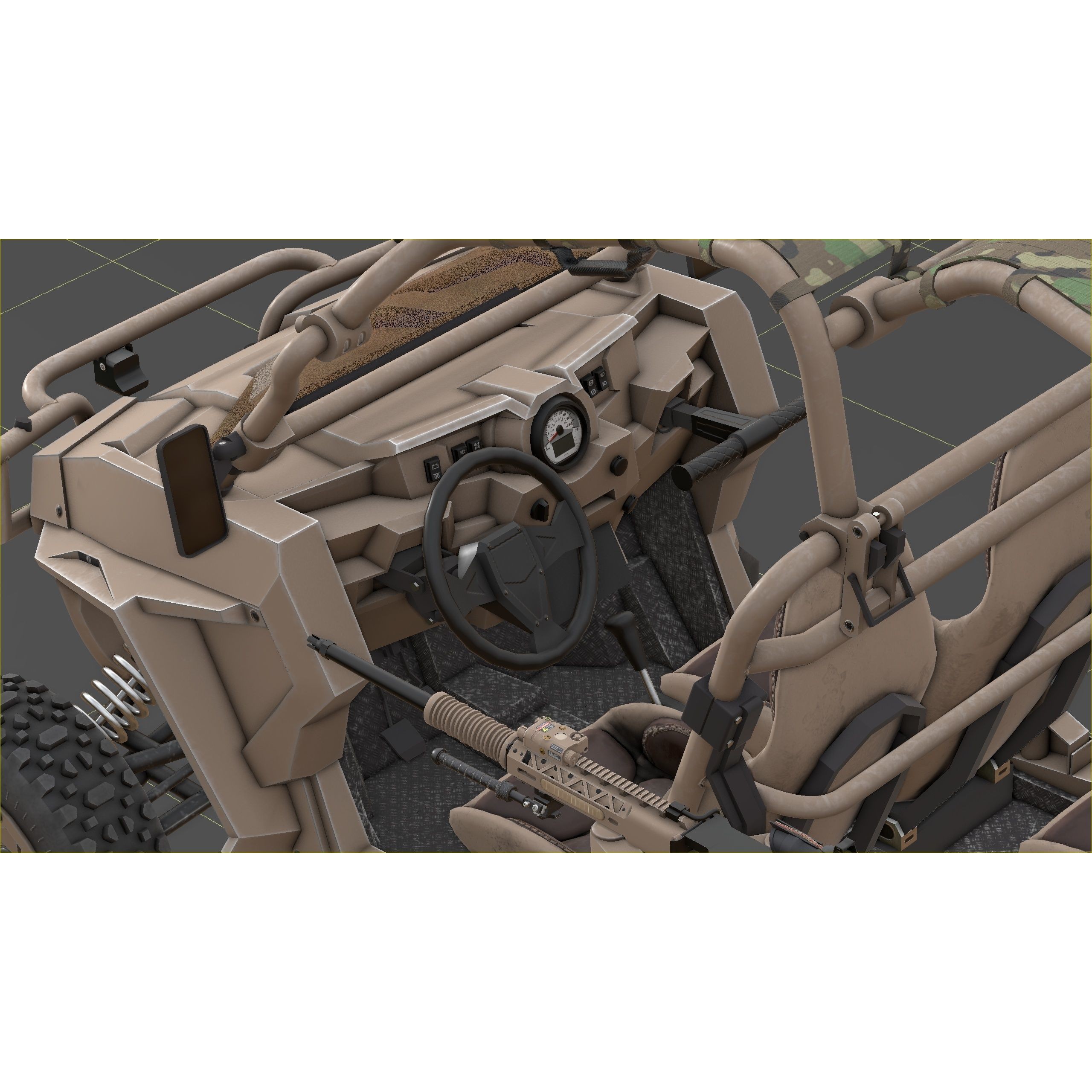 Polaris RMZR D4 - Low-Poly Game-Ready 3D Model - View 27