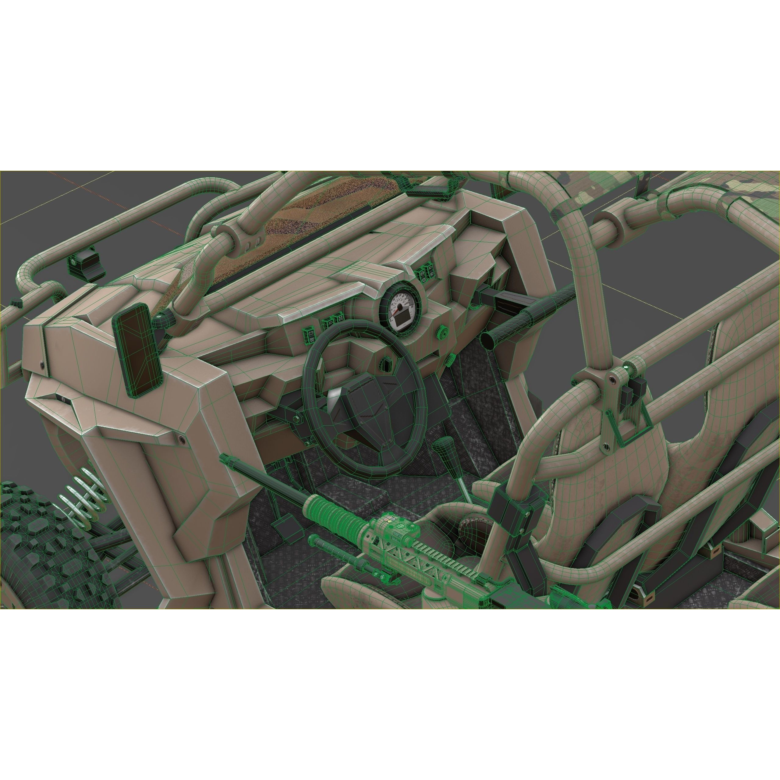 Polaris RMZR D4 - Low-Poly Game-Ready 3D Model - View 28