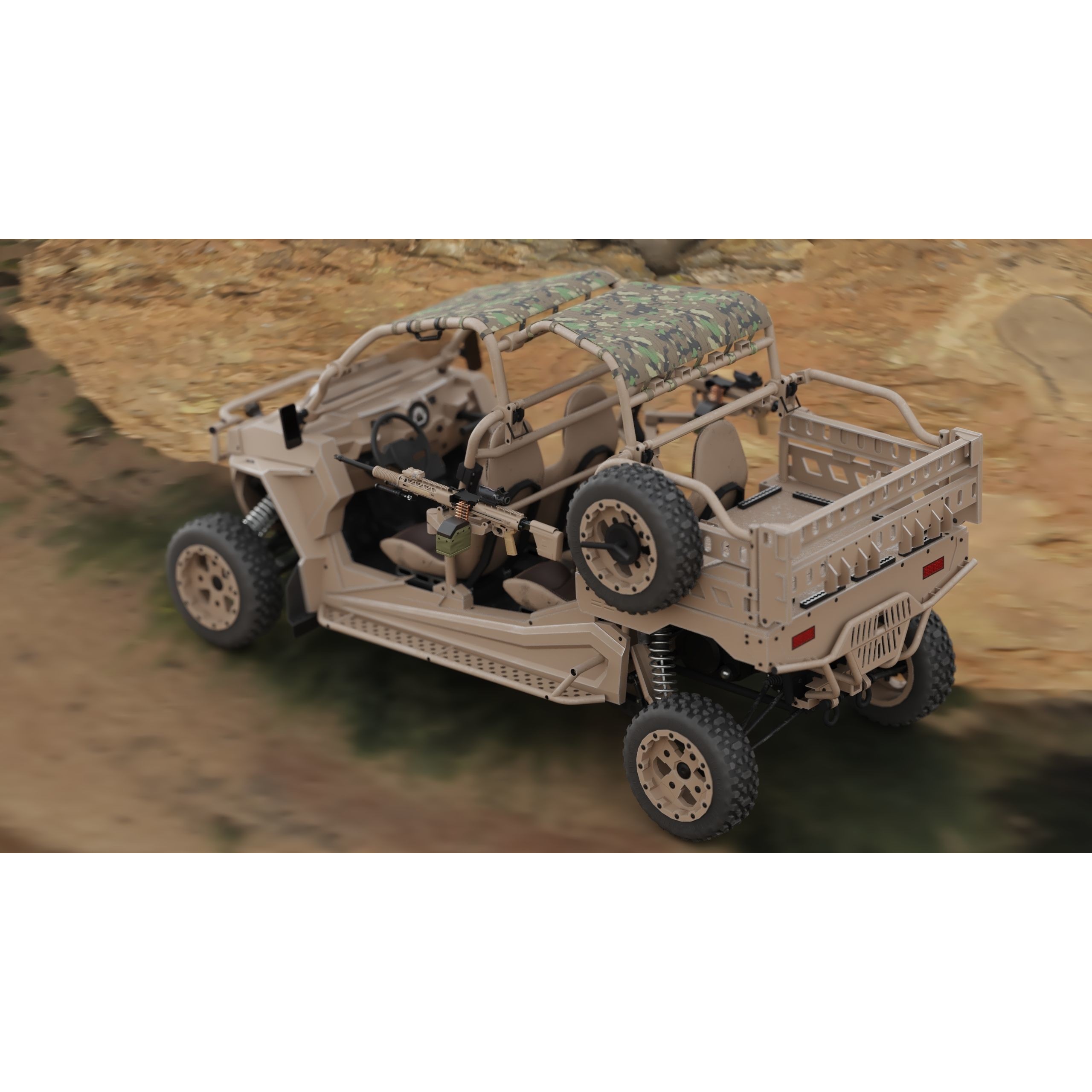 Polaris RMZR D4 - Low-Poly Game-Ready 3D Model - View 29