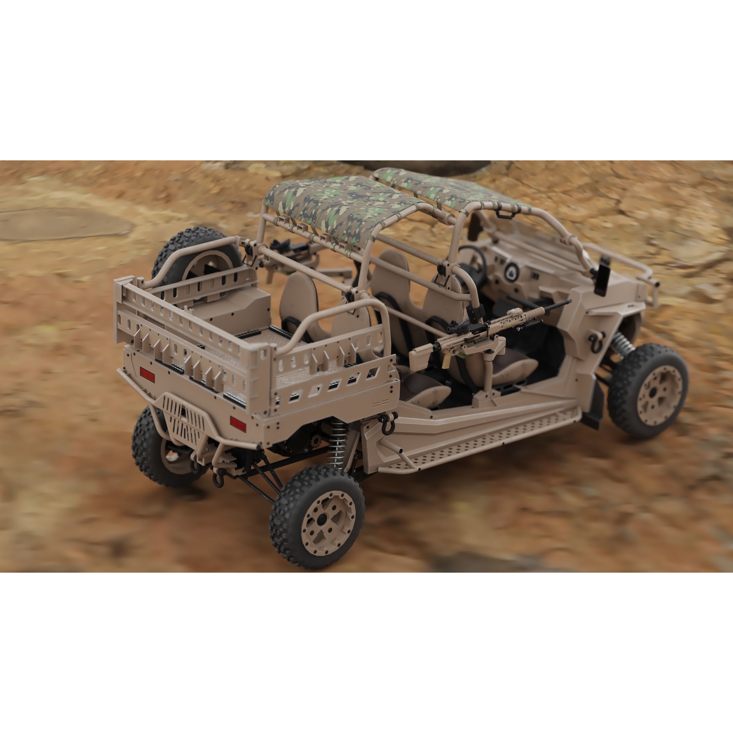 Polaris RMZR D4 - Low-Poly Game-Ready 3D Model - View 30