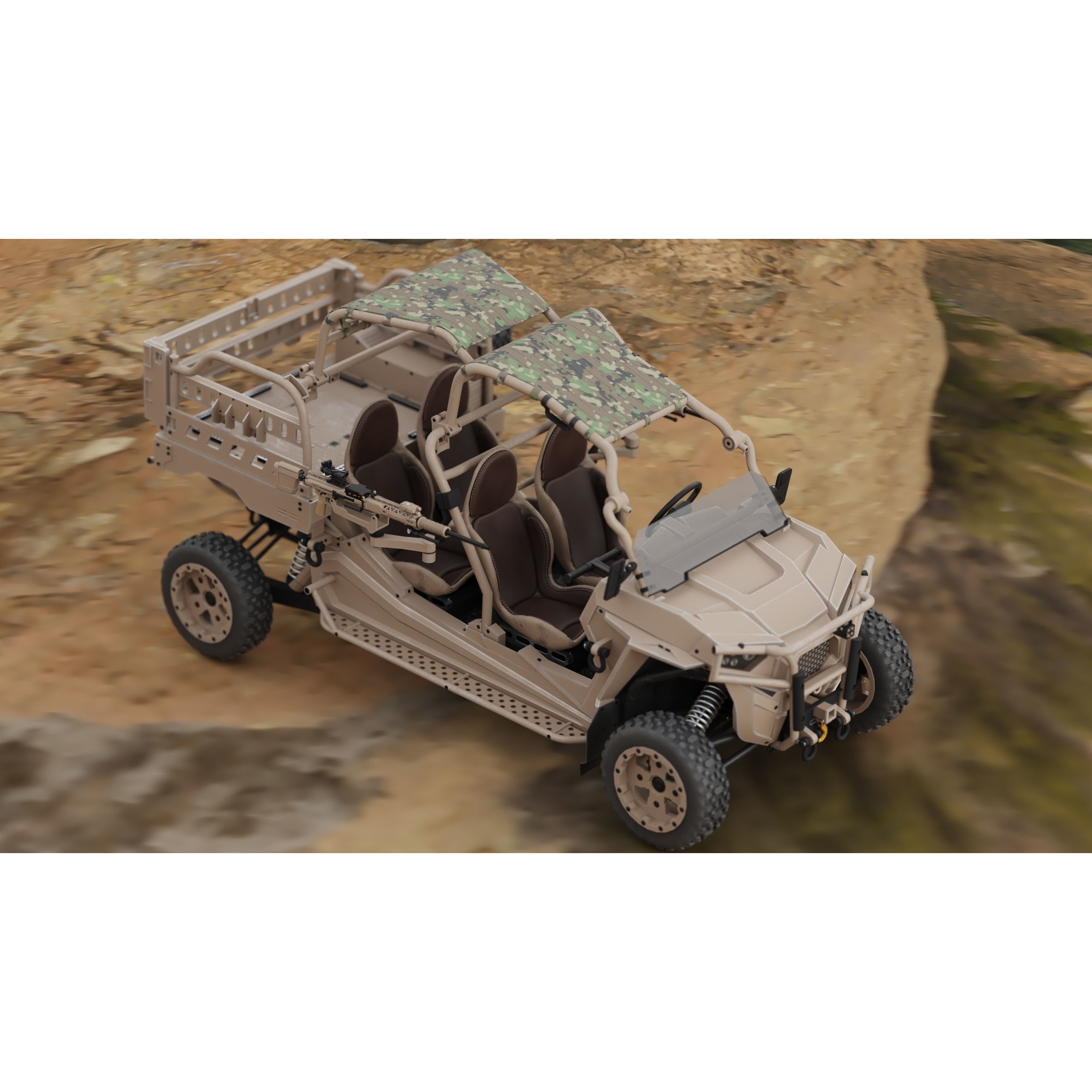 Polaris RMZR D4 - Low-Poly Game-Ready 3D Model - View 31