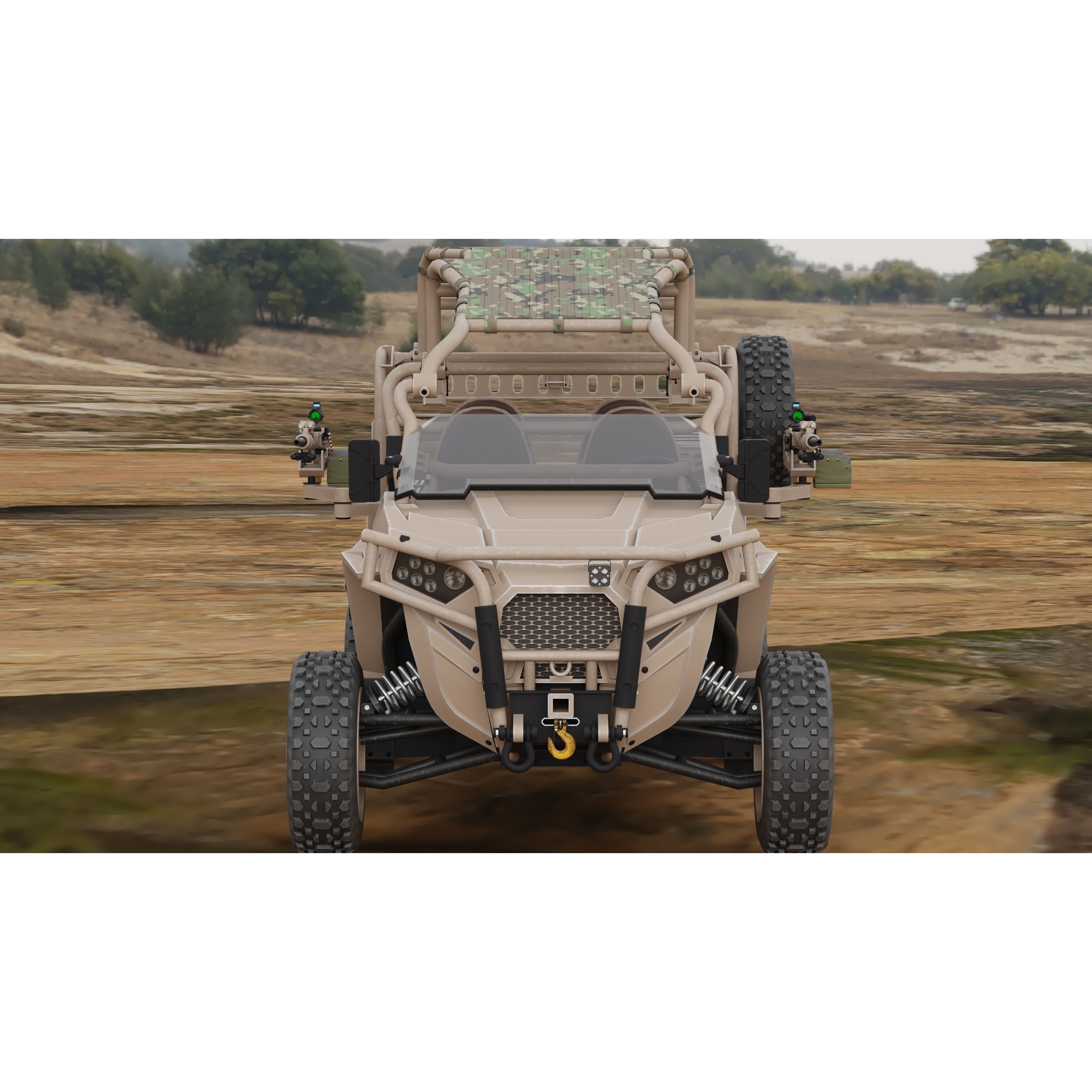 Polaris RMZR D4 - Low-Poly Game-Ready 3D Model - View 32