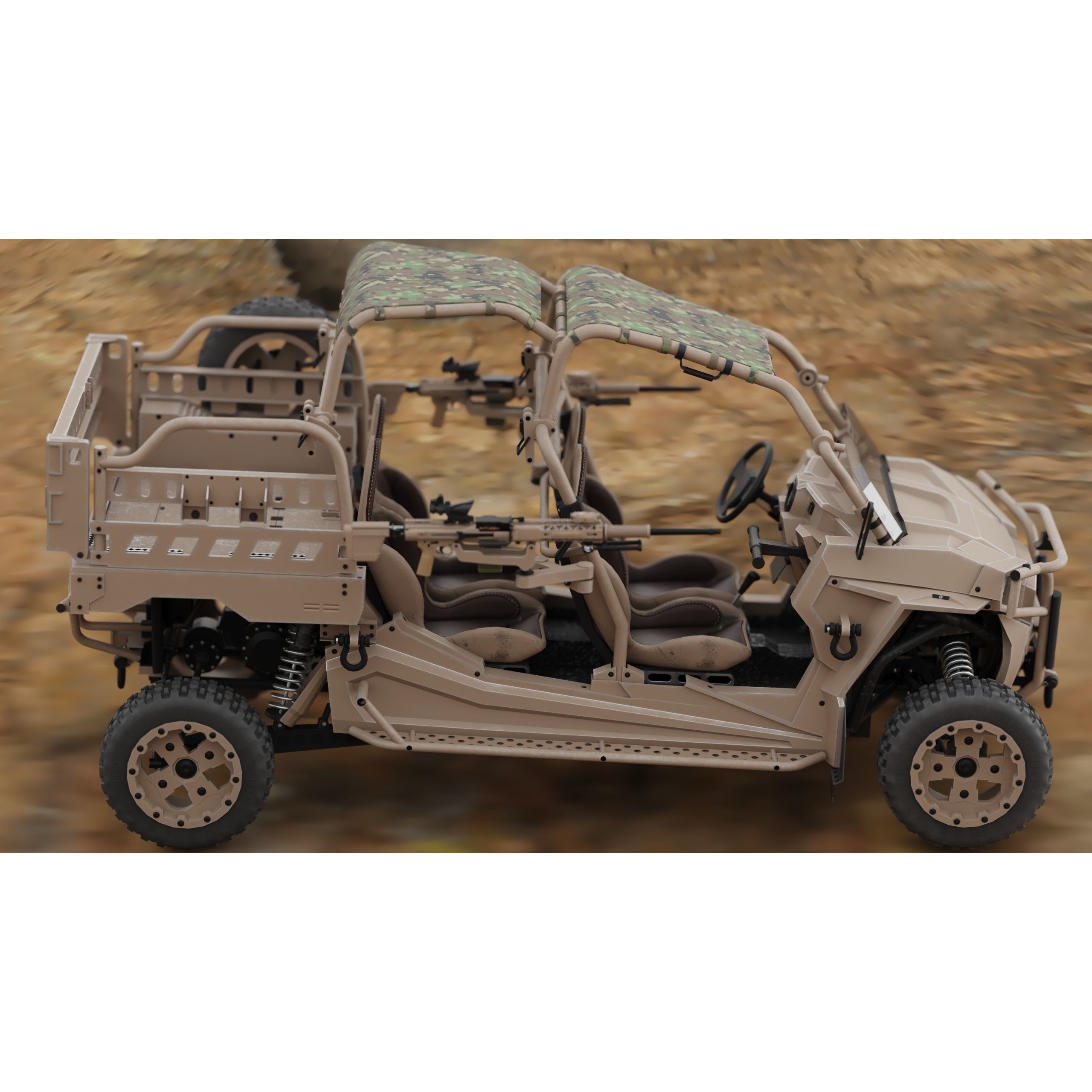 Polaris RMZR D4 - Low-Poly Game-Ready 3D Model - View 34