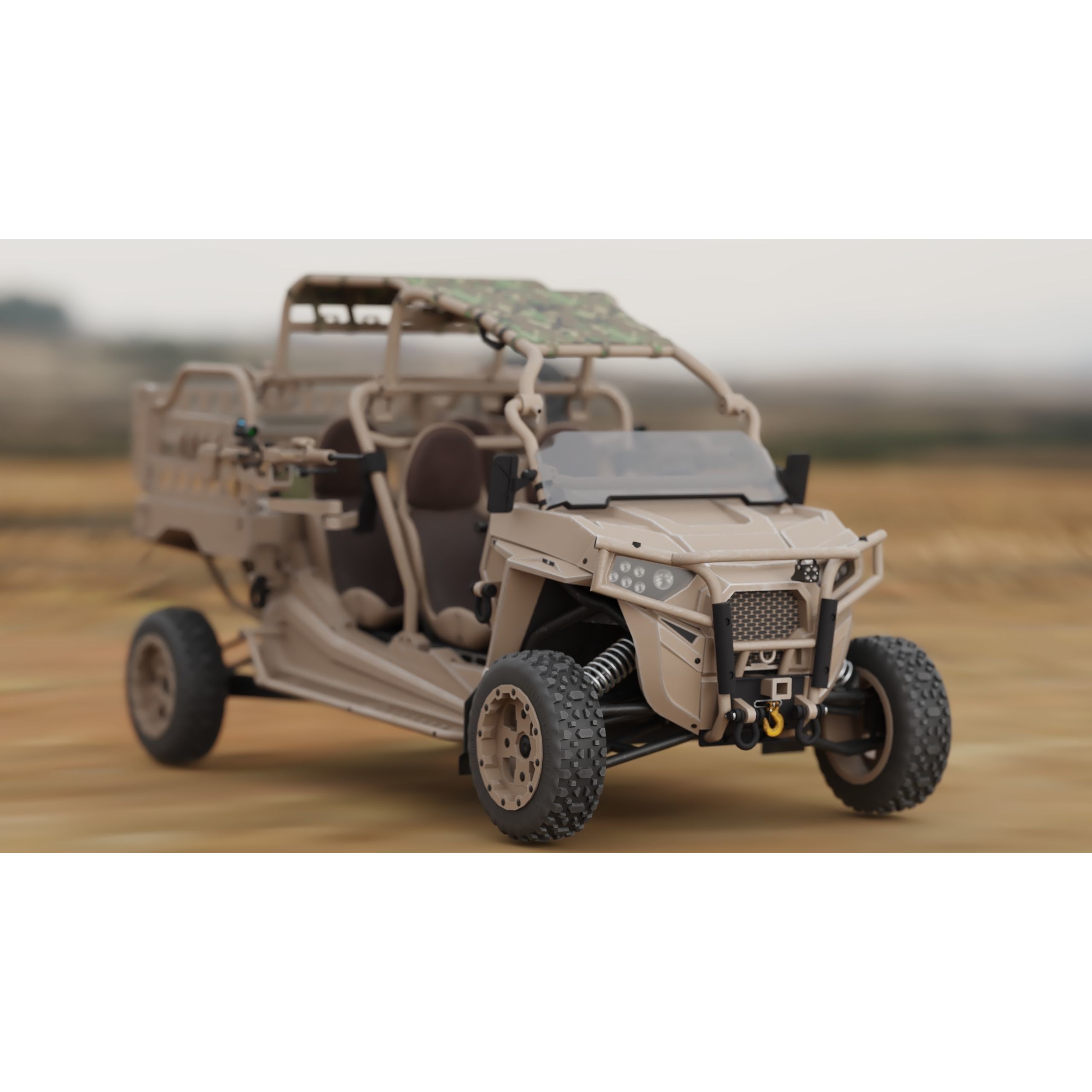 Polaris RMZR D4 - Low-Poly Game-Ready 3D Model - View 37