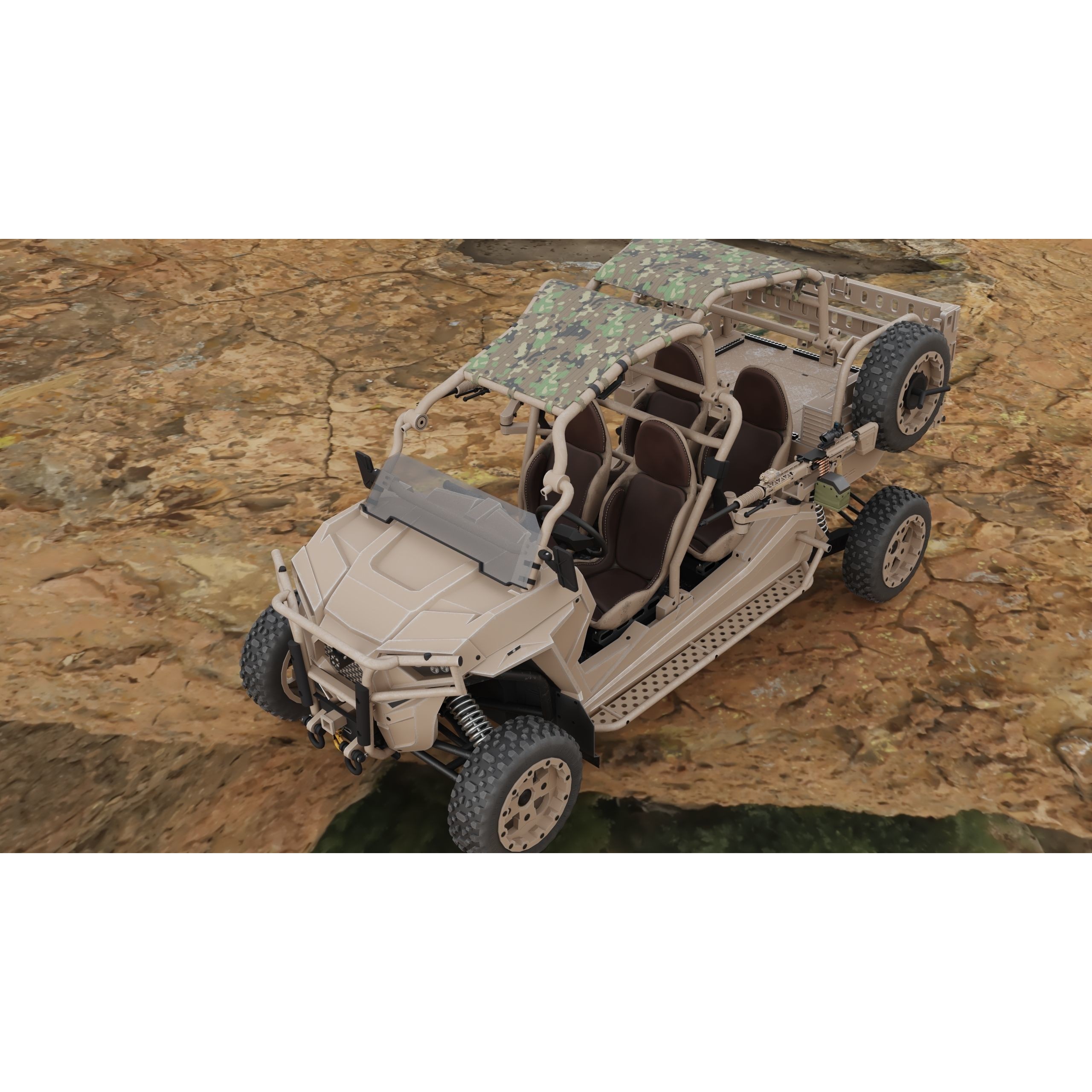 Polaris RMZR D4 - Low-Poly Game-Ready 3D Model - View 38