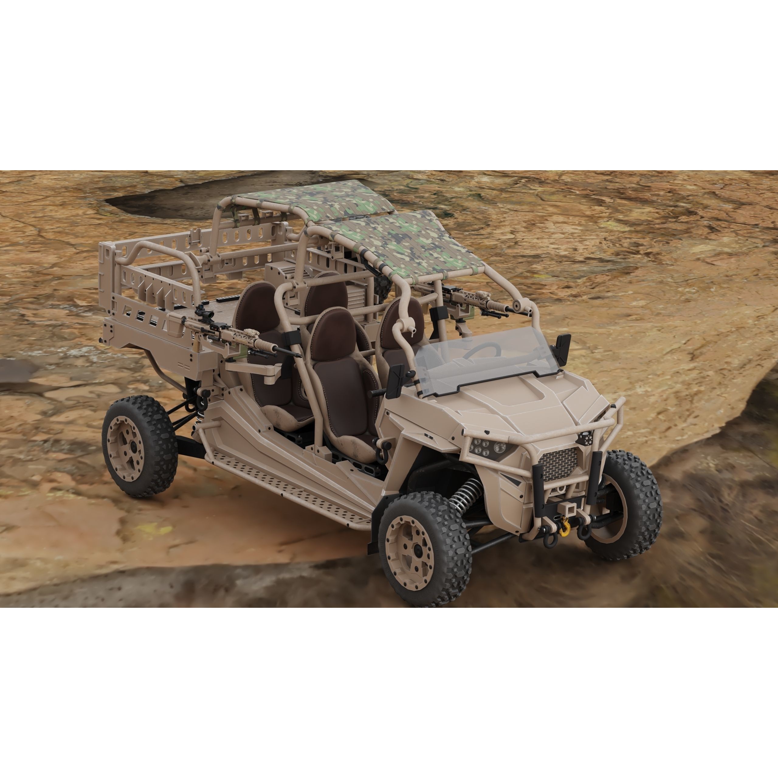 Polaris RMZR D4 - Low-Poly Game-Ready 3D Model - View 39