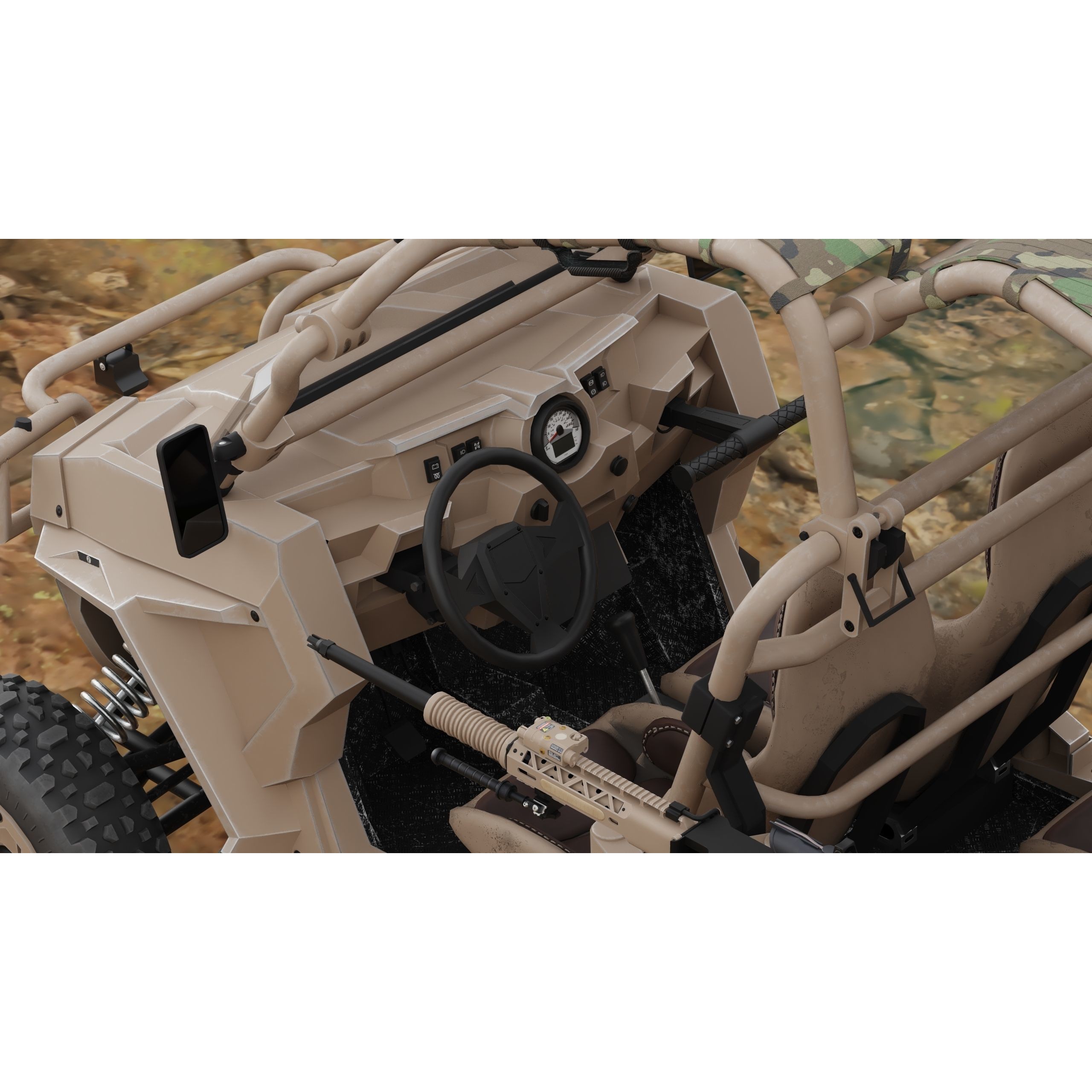 Polaris RMZR D4 - Low-Poly Game-Ready 3D Model - View 40