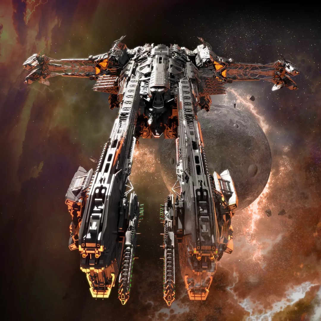 Large Spacecraft 3D Model – High Poly PBR Asset for Animation - View 2
