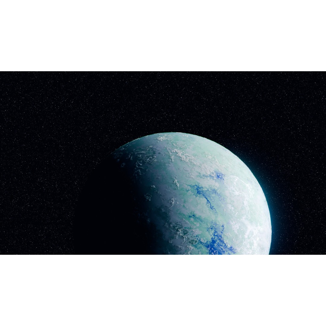 Customizable Planet 3D Model – Realistic Low-Poly Game Asset, FBX, OBJ, Blender - View 5