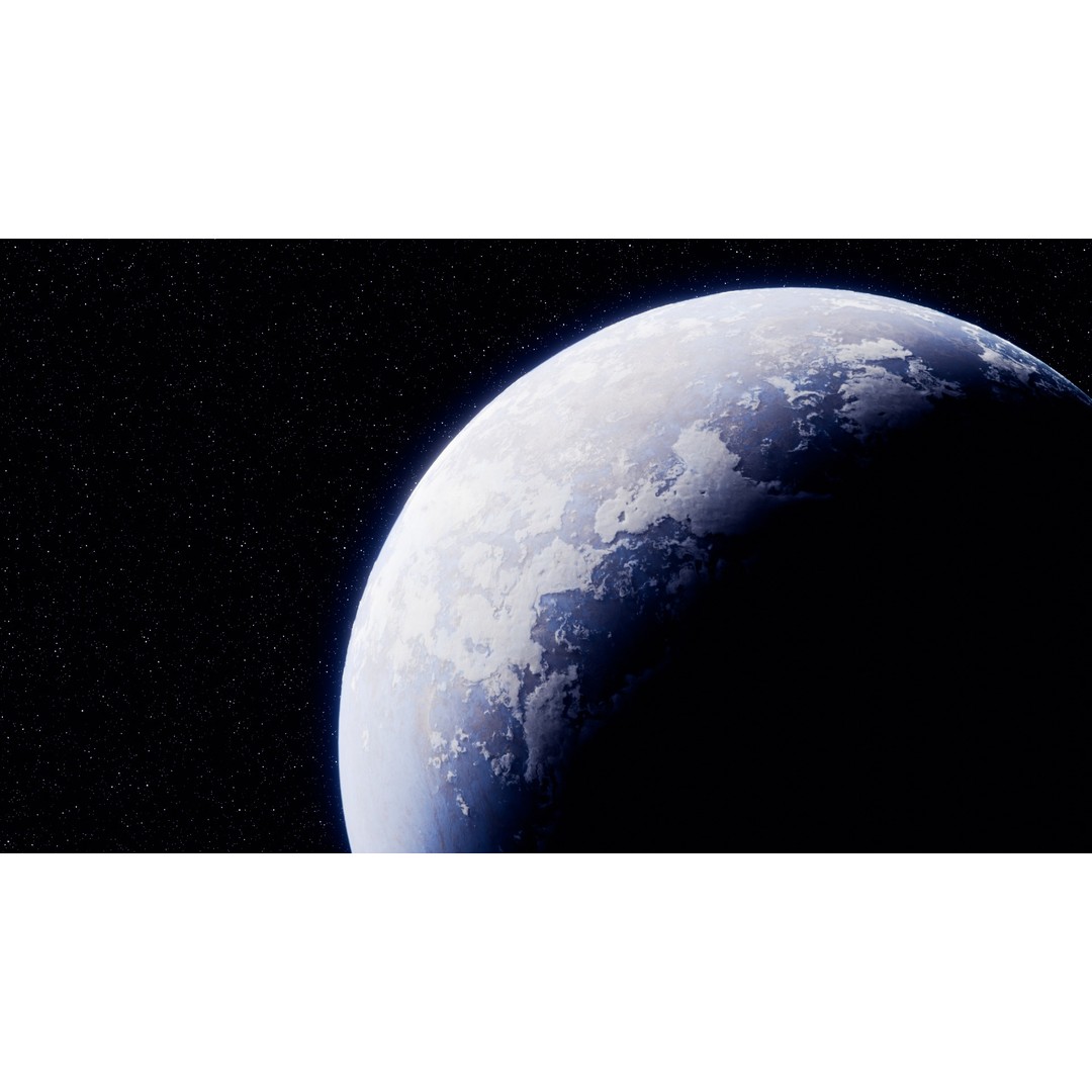 Customizable Planet 3D Model – Realistic Low-Poly Game Asset, FBX, OBJ, Blender - View 7