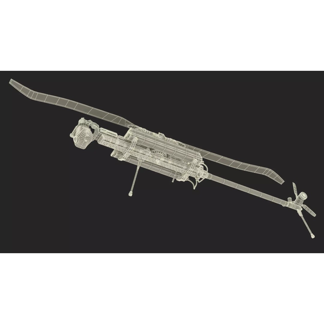 Desert Military Surveillance Drone 3D Model – High Poly UAV, PBR Textures - View 25