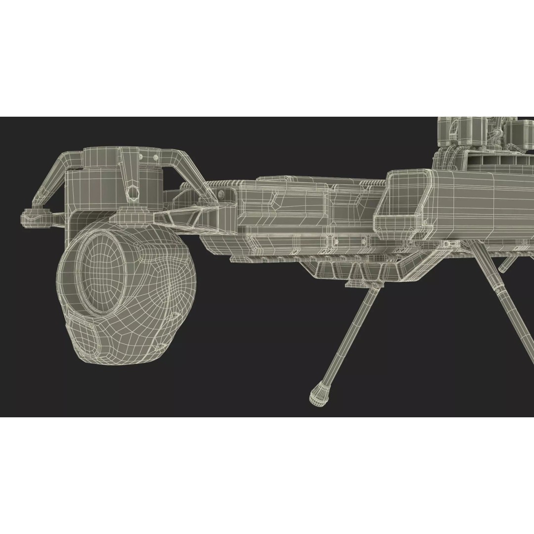 Desert Military Surveillance Drone 3D Model – High Poly UAV, PBR Textures - View 26