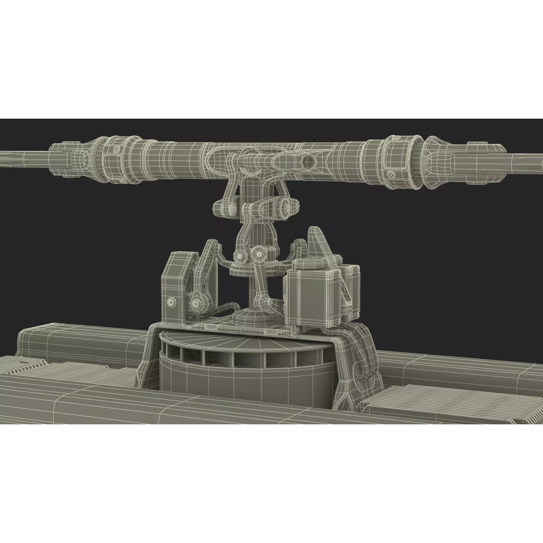 Desert Military Surveillance Drone 3D Model – High Poly UAV, PBR Textures - View 28