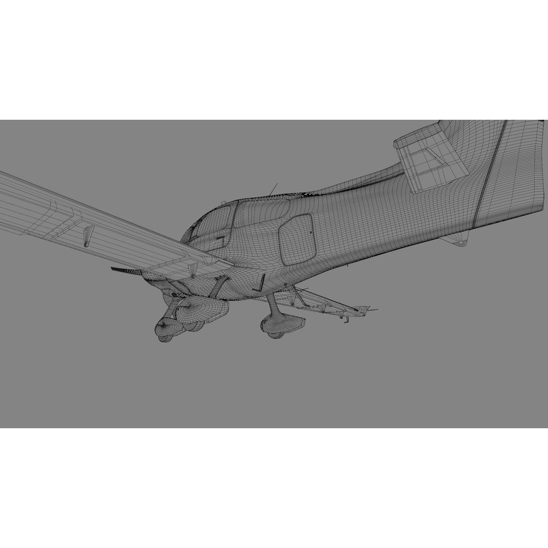 Cirrus SR22 Turbo 3D Model – High Poly Aircraft Asset, PBR Textures - View 21