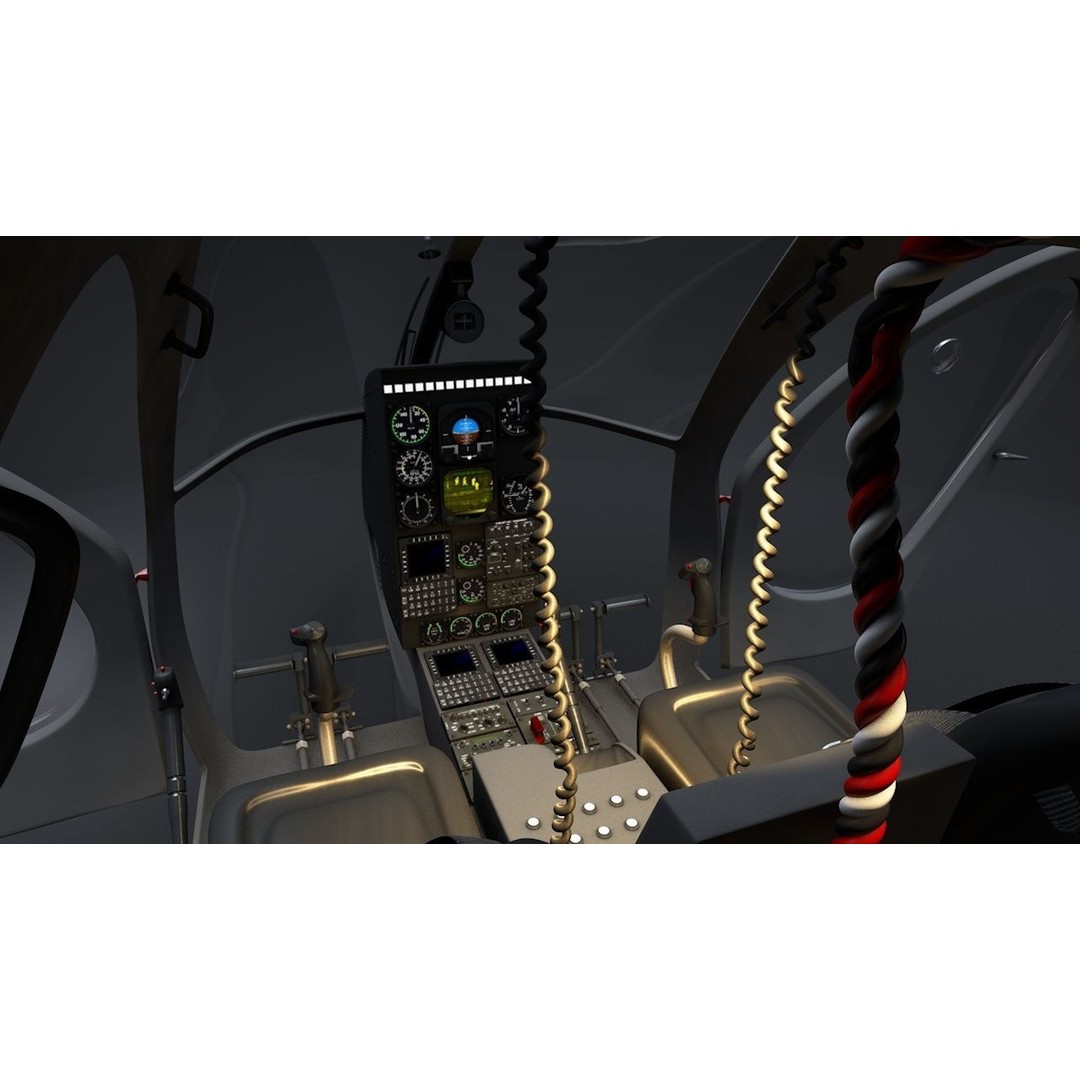 MD-520N NOTAR 3D Model – Rigged Helicopter, PBR Textures, FBX - View 11
