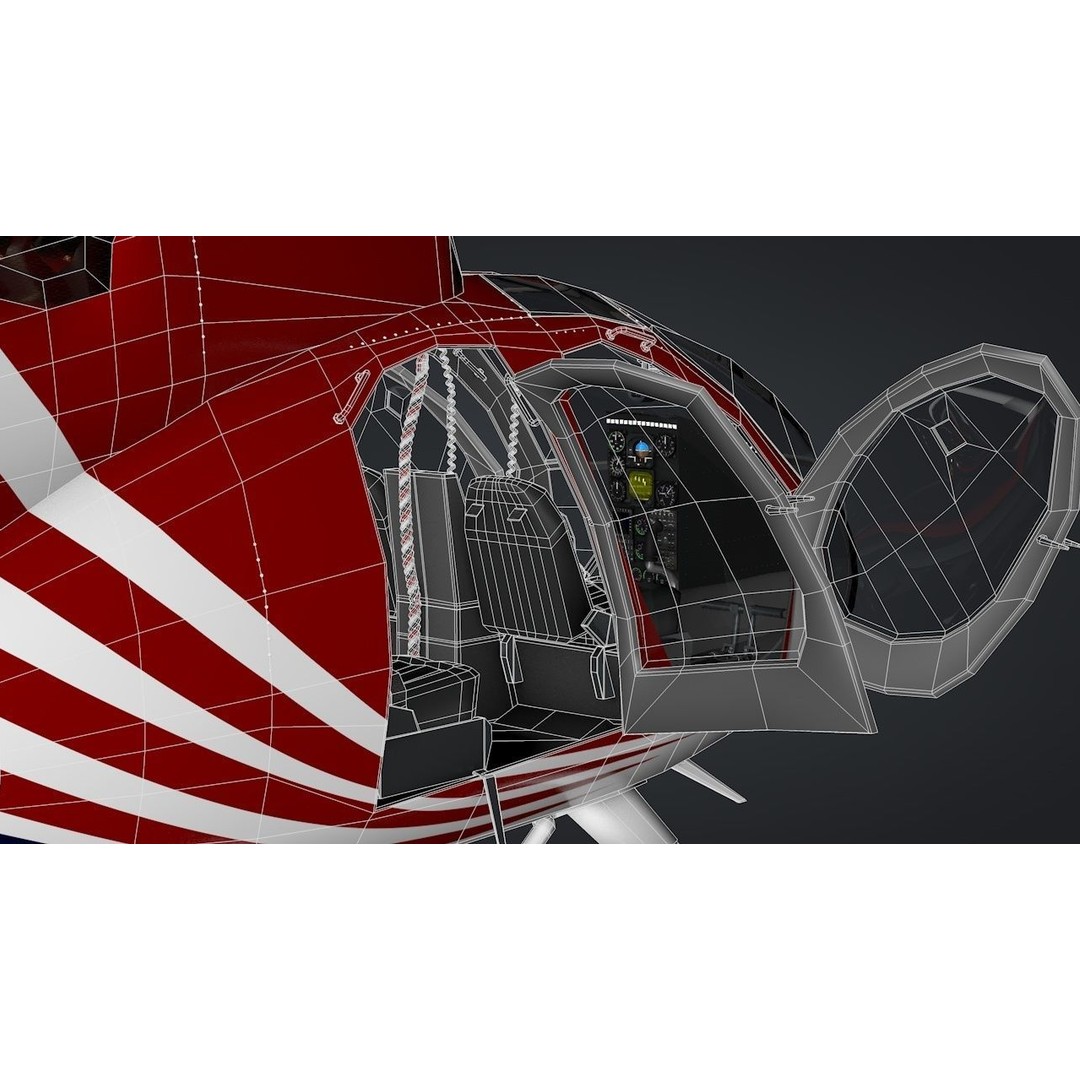 MD-520N NOTAR 3D Model – Rigged Helicopter, PBR Textures, FBX - View 22