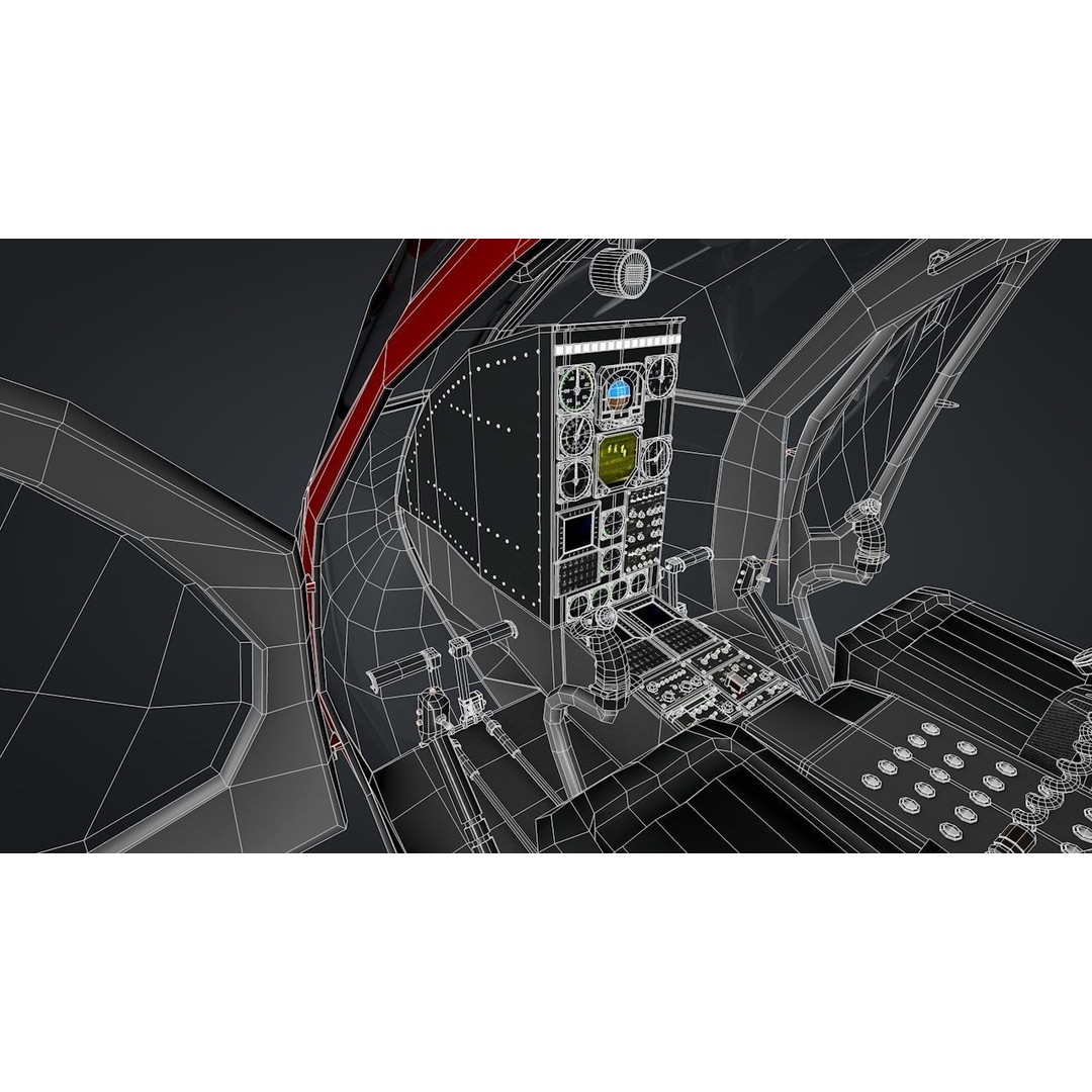 MD-520N NOTAR 3D Model – Rigged Helicopter, PBR Textures, FBX - View 26