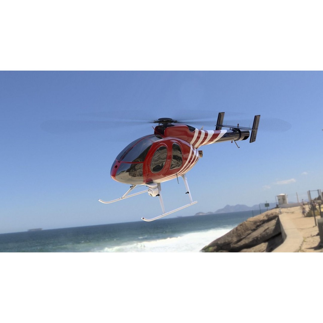 MD-520N NOTAR 3D Model – Rigged Helicopter, PBR Textures, FBX - View 28