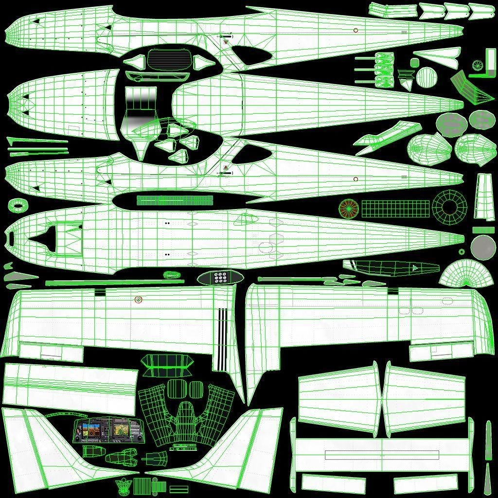 Bristell B23 3D Model – Low Poly Aircraft, Rigged, PBR Textures