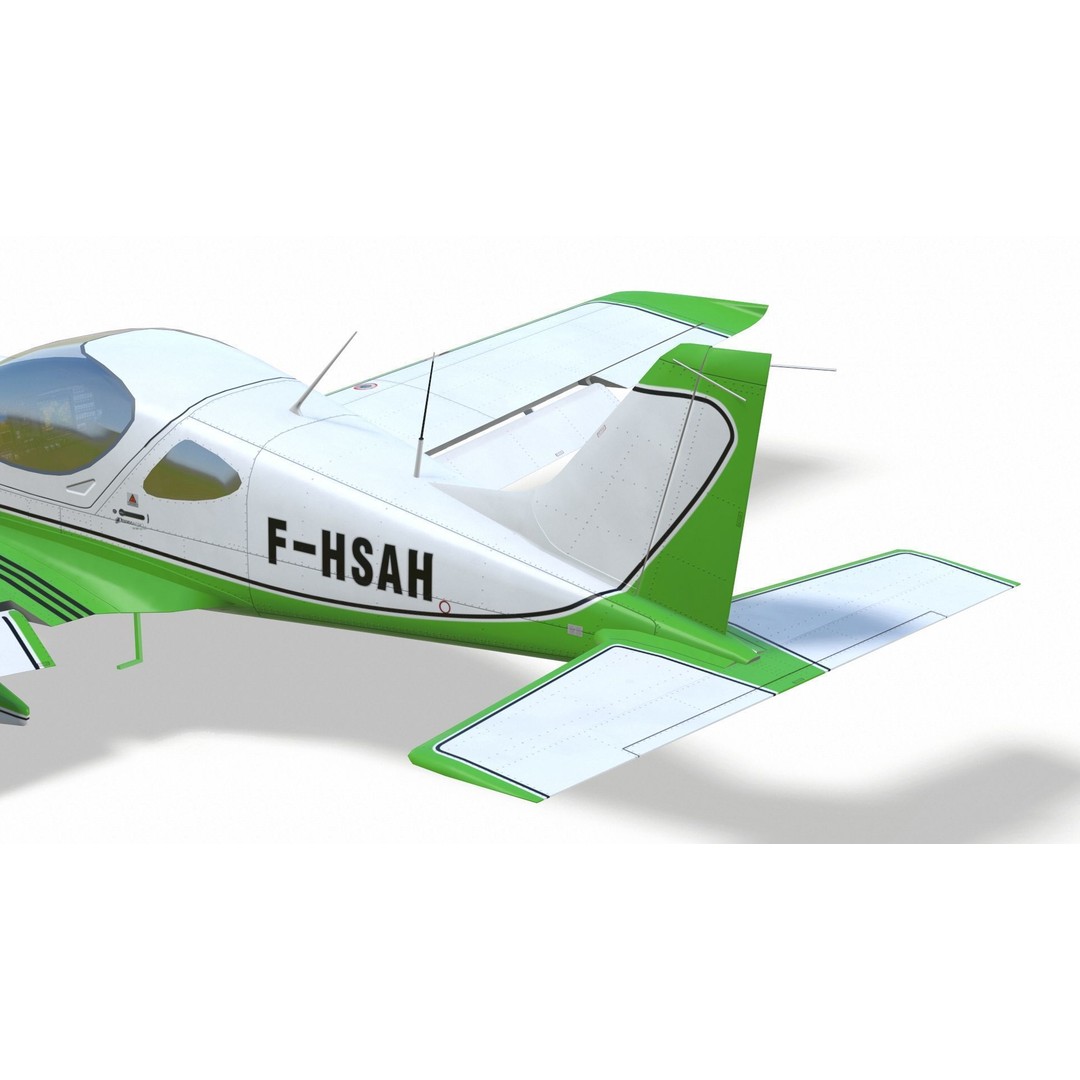 Bristell B23 3D Model – Low Poly Aircraft, Rigged, PBR Textures - View 18