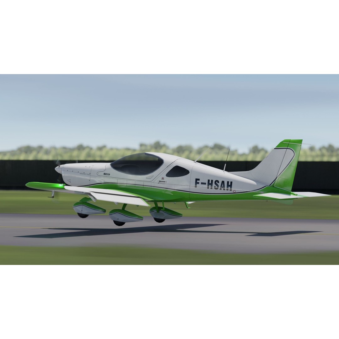 Bristell B23 3D Model – Low Poly Aircraft, Rigged, PBR Textures - View 36