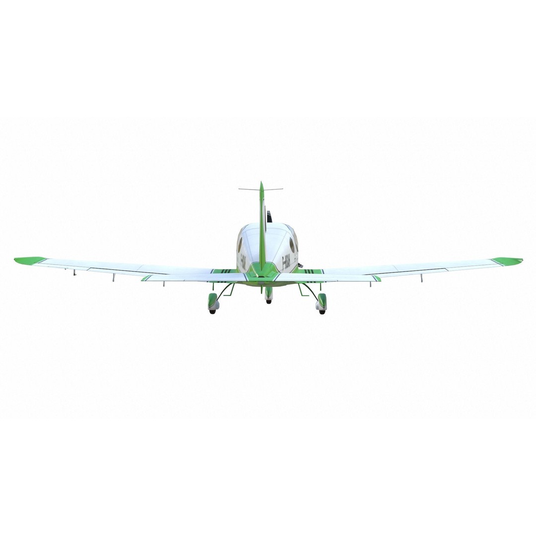 Bristell B23 3D Model – Low Poly Aircraft, Rigged, PBR Textures - View 8