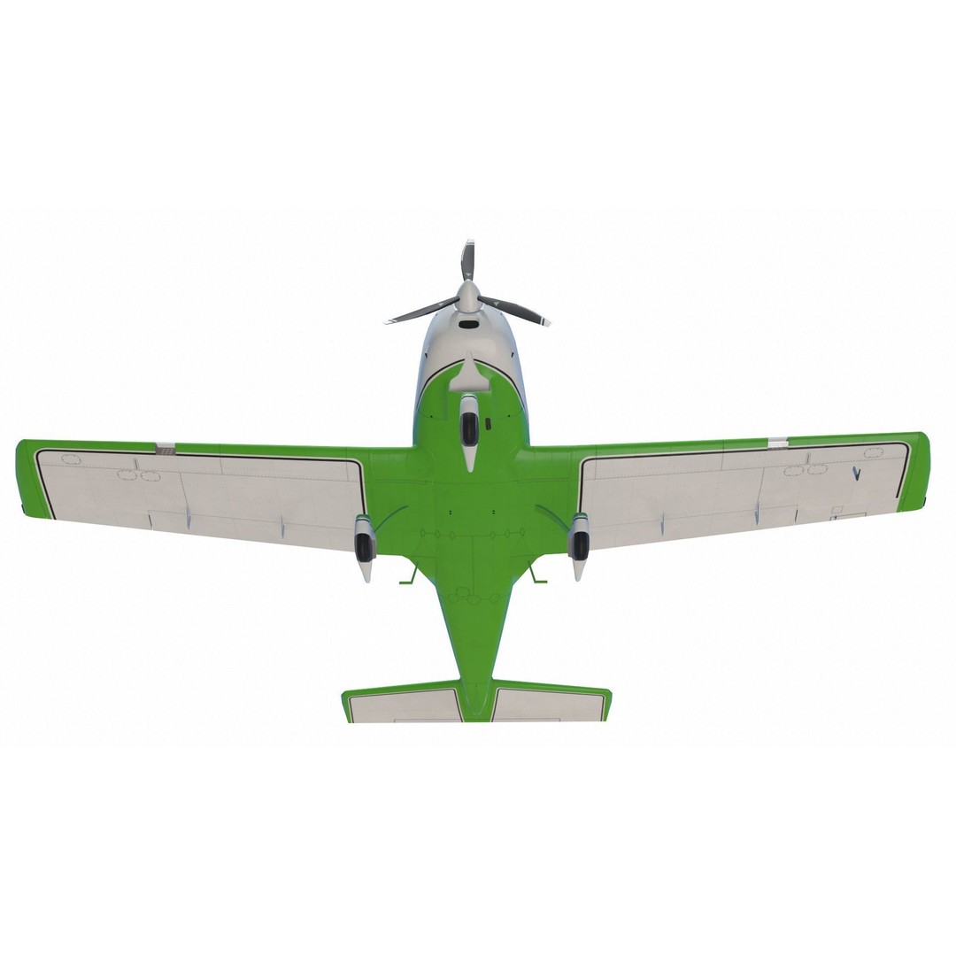Bristell B23 3D Model – Low Poly Aircraft, Rigged, PBR Textures - View 9