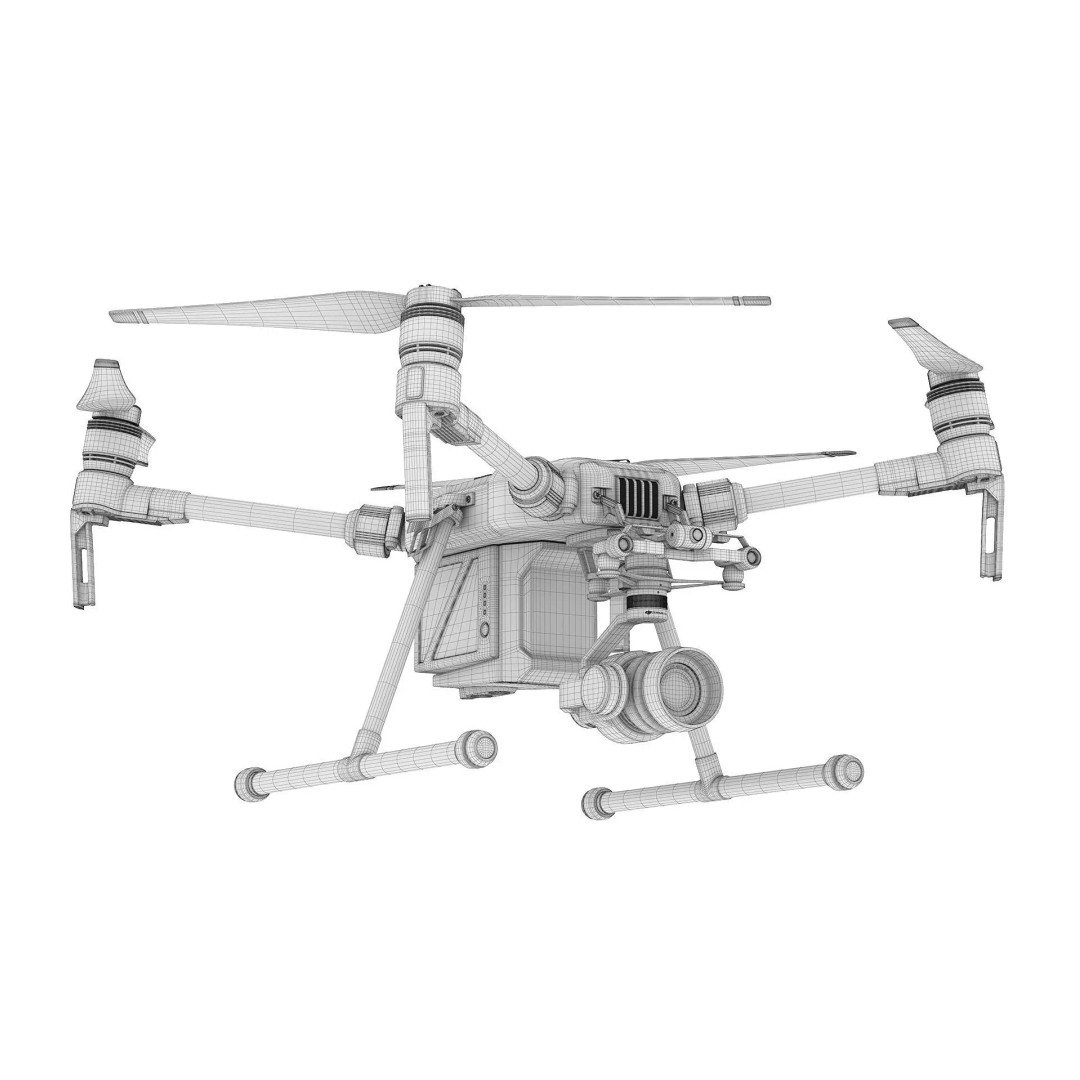 DJI Matrice 200 Series v2 Zenmuse Drone 3D Model – High Poly PBR Asset, FBX