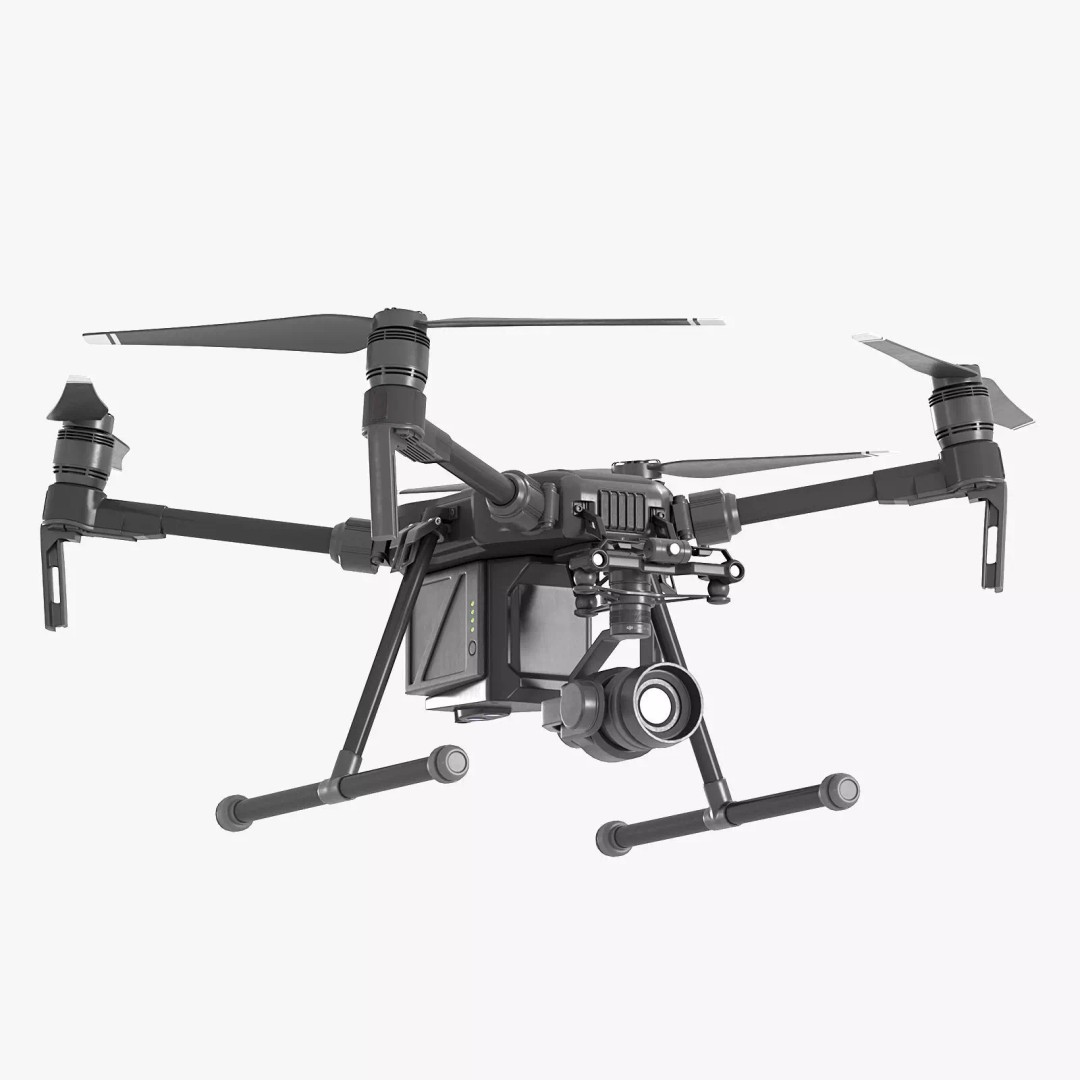 DJI Matrice 200 Series v2 Zenmuse Drone 3D Model – High Poly PBR Asset, FBX - View 2