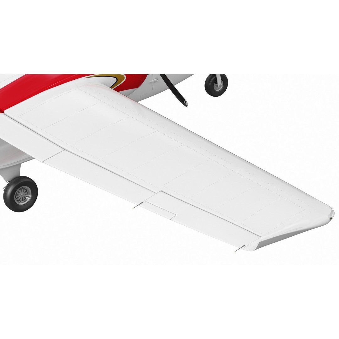 Tecnam P2012 STOL 3D Model – High Poly Aircraft Asset, FBX, OBJ - View 15