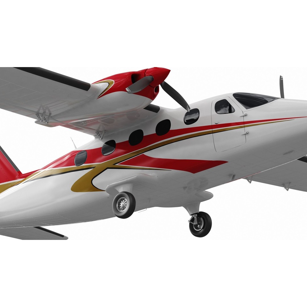 Tecnam P2012 STOL 3D Model – High Poly Aircraft Asset, FBX, OBJ - View 16