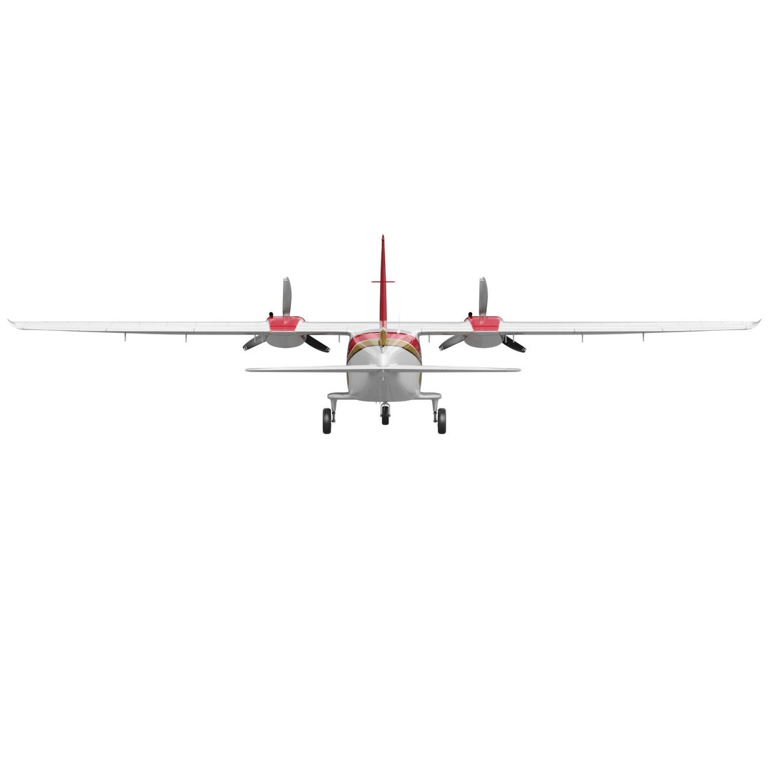 Tecnam P2012 STOL 3D Model – High Poly Aircraft Asset, FBX, OBJ - View 7