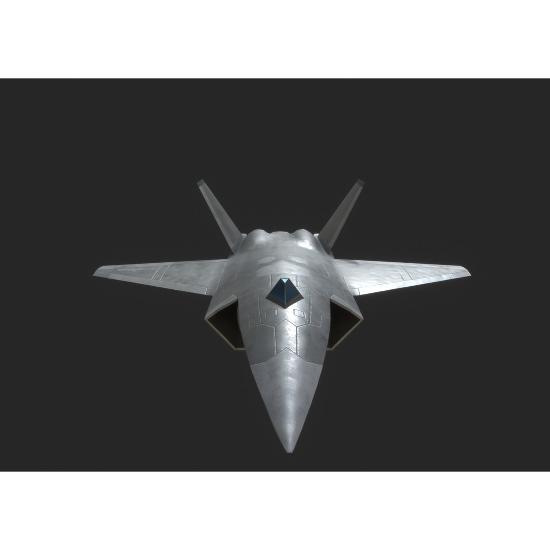 Chinese Air Force CASC FH97A UAV 3D Model – Low Poly PBR Game Asset, FBX - View 11