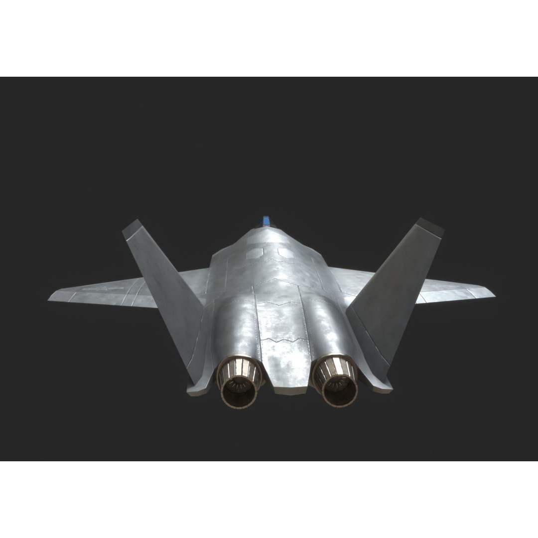 Chinese Air Force CASC FH97A UAV 3D Model – Low Poly PBR Game Asset, FBX - View 12