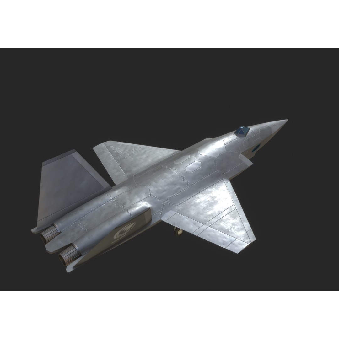 Chinese Air Force CASC FH97A UAV 3D Model – Low Poly PBR Game Asset, FBX - View 3