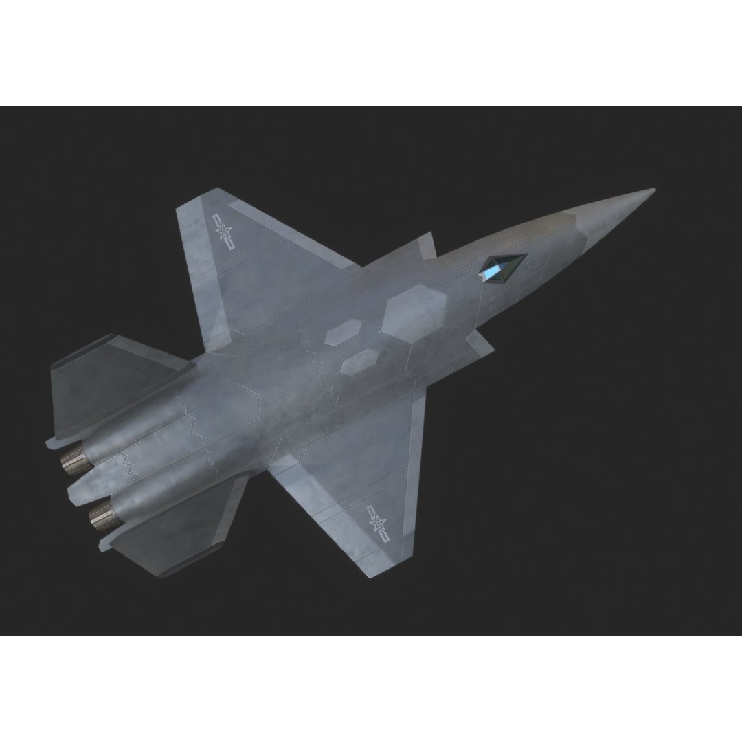Chinese Air Force CASC FH97A UAV 3D Model – Low Poly PBR Game Asset, FBX - View 7